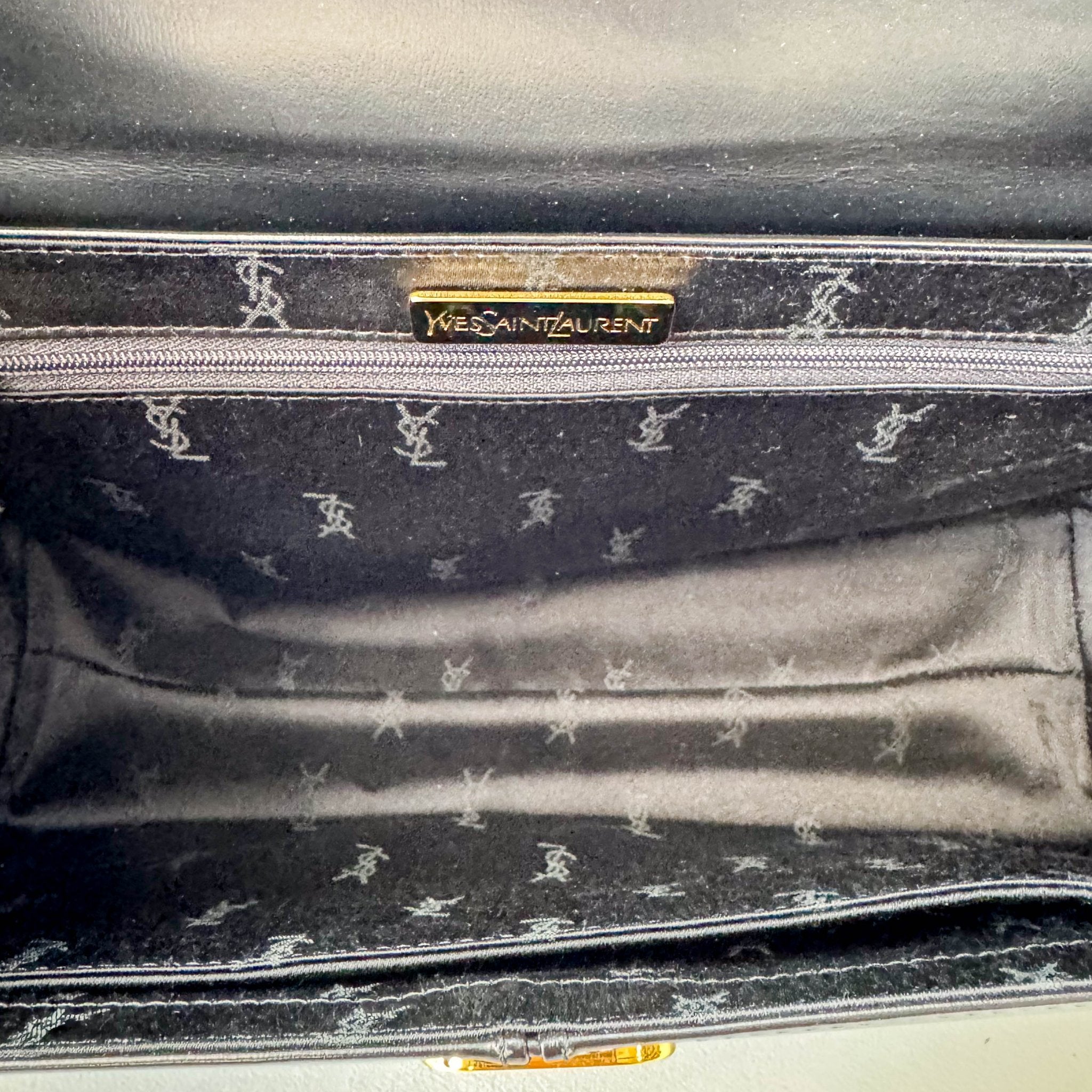 SAINT LAURENT Black Calf Leather Handle Bag, in , Sold by HIVE PRELOVED - Handle Bags, ,