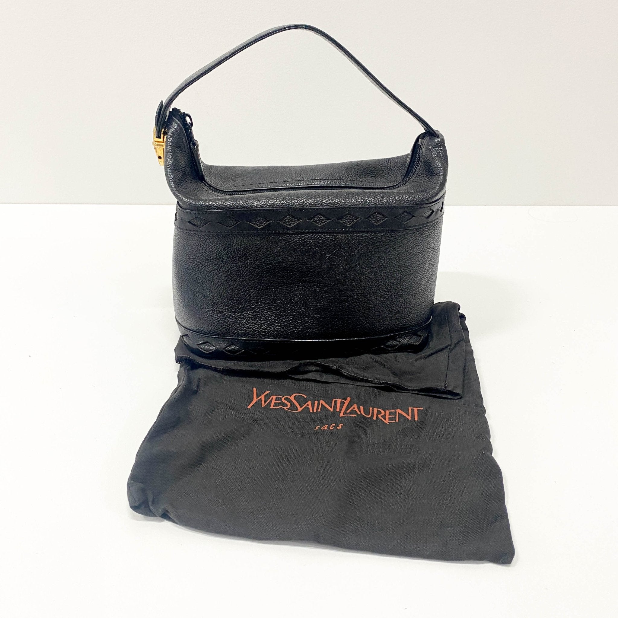 SAINT LAURENT Black Leather Handbag, in , Sold by HIVE PRELOVED - Handle Bags, ,