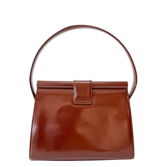 SAINT LAURENT Brown Leather Shoulder Bag, in , Sold by HIVE PRELOVED - Shoulder Bags, ,