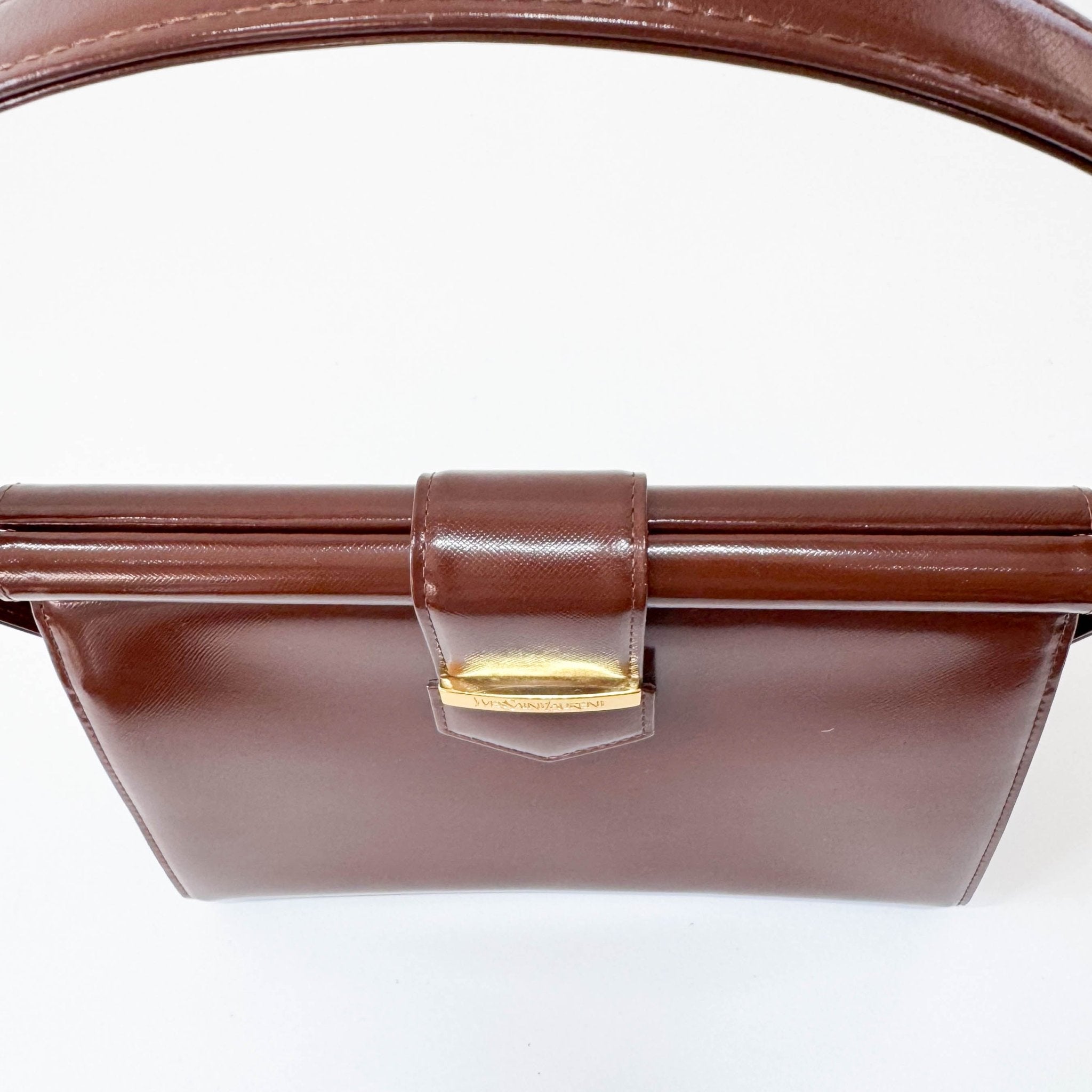 SAINT LAURENT Brown Leather Shoulder Bag, in , Sold by HIVE PRELOVED - Shoulder Bags, ,