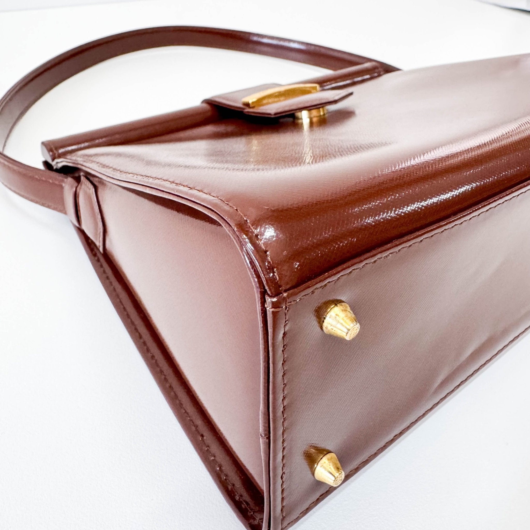 SAINT LAURENT Brown Leather Shoulder Bag, in , Sold by HIVE PRELOVED - Shoulder Bags, ,