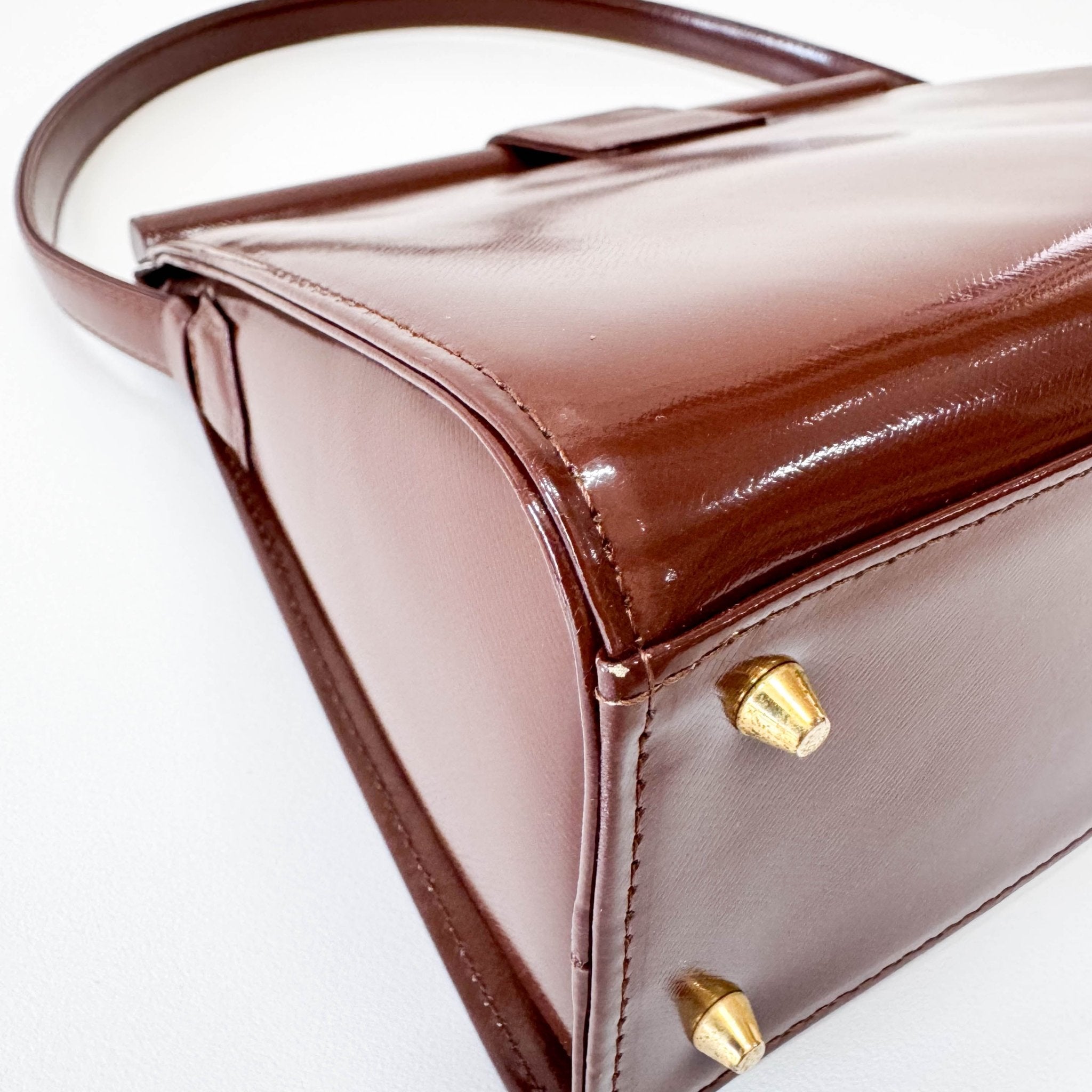 SAINT LAURENT Brown Leather Shoulder Bag, in , Sold by HIVE PRELOVED - Shoulder Bags, ,