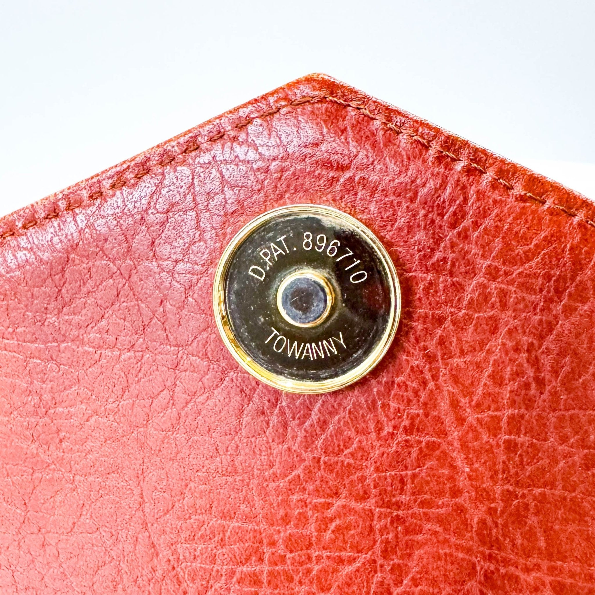 SAINT LAURENT Burnt Orange Leather Envelope Handle Bag, in , Sold by HIVE PRELOVED - Handle Bags, ,