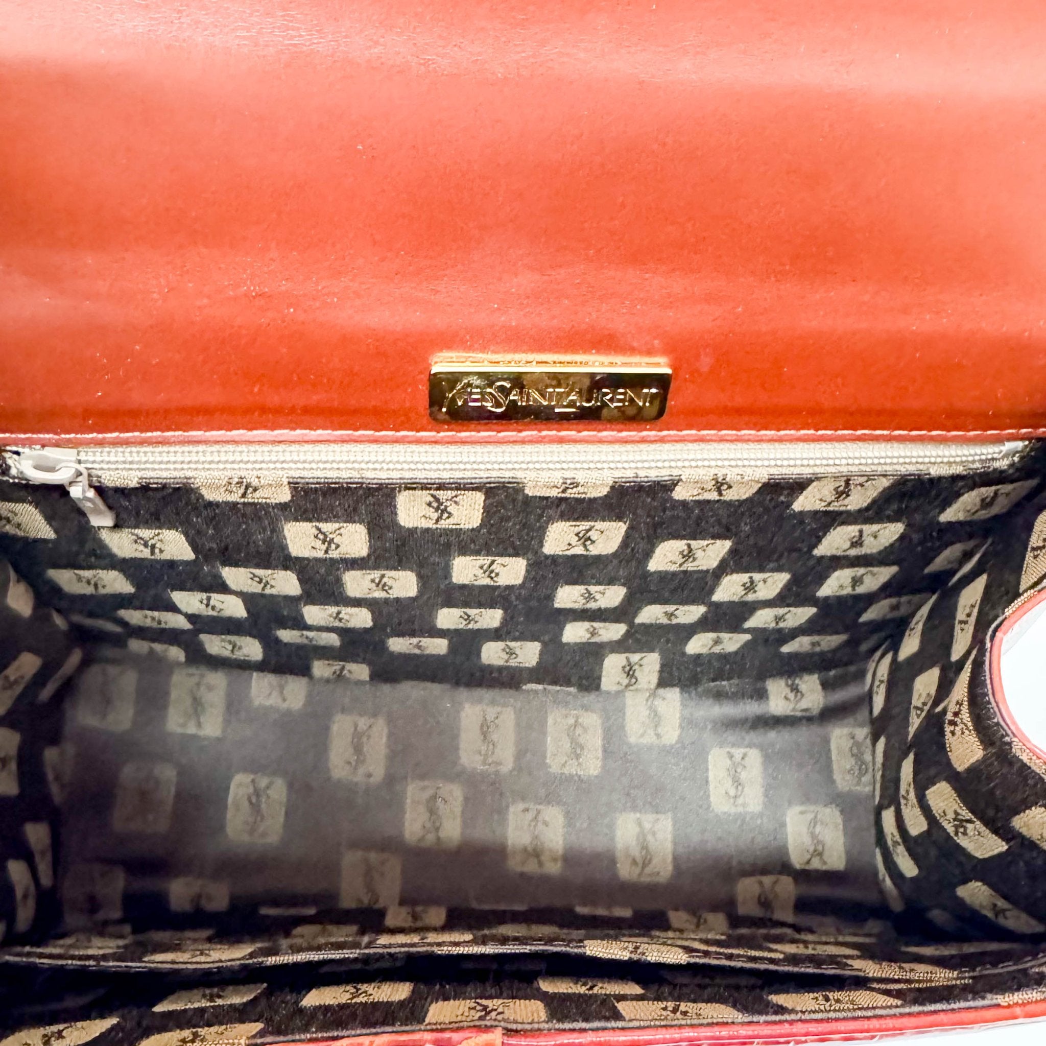 SAINT LAURENT Cassandra Brown Leather Handbag, in , Sold by HIVE PRELOVED - Handle Bags, ,