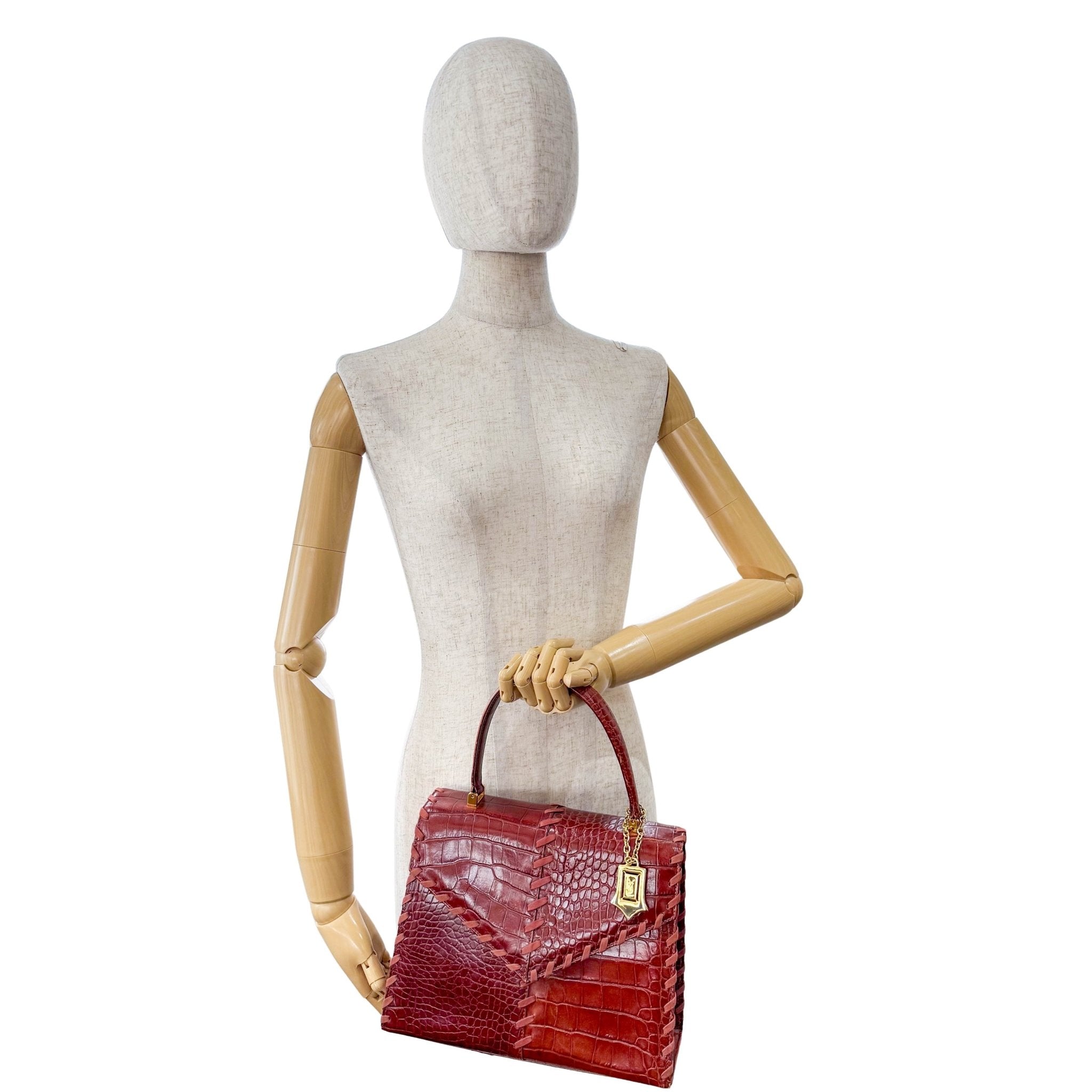 SAINT LAURENT Cassandra Brown Leather Handbag, in , Sold by HIVE PRELOVED - Handle Bags, ,