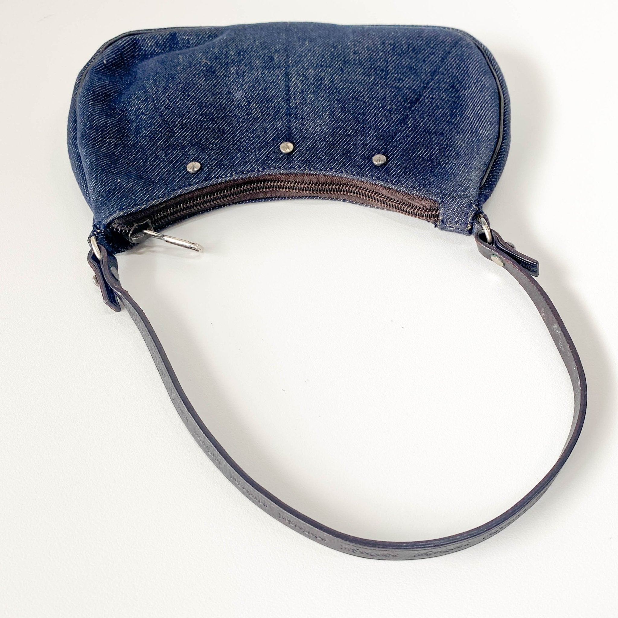 SAINT LAURENT Denim Mini Handle Bag, in , Sold by HIVE PRELOVED - Handle Bags, ,