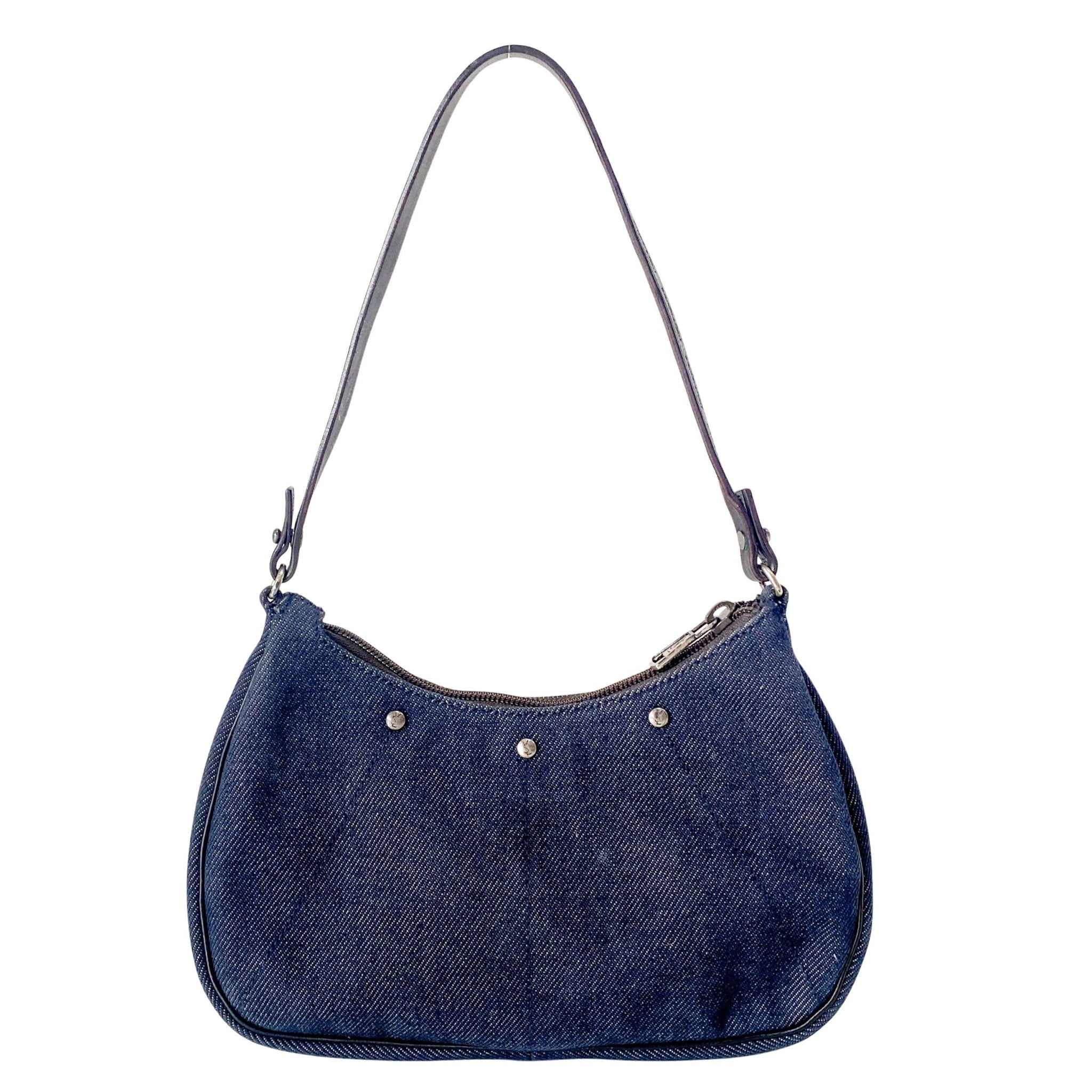 SAINT LAURENT Denim Mini Handle Bag, in , Sold by HIVE PRELOVED - Handle Bags, ,