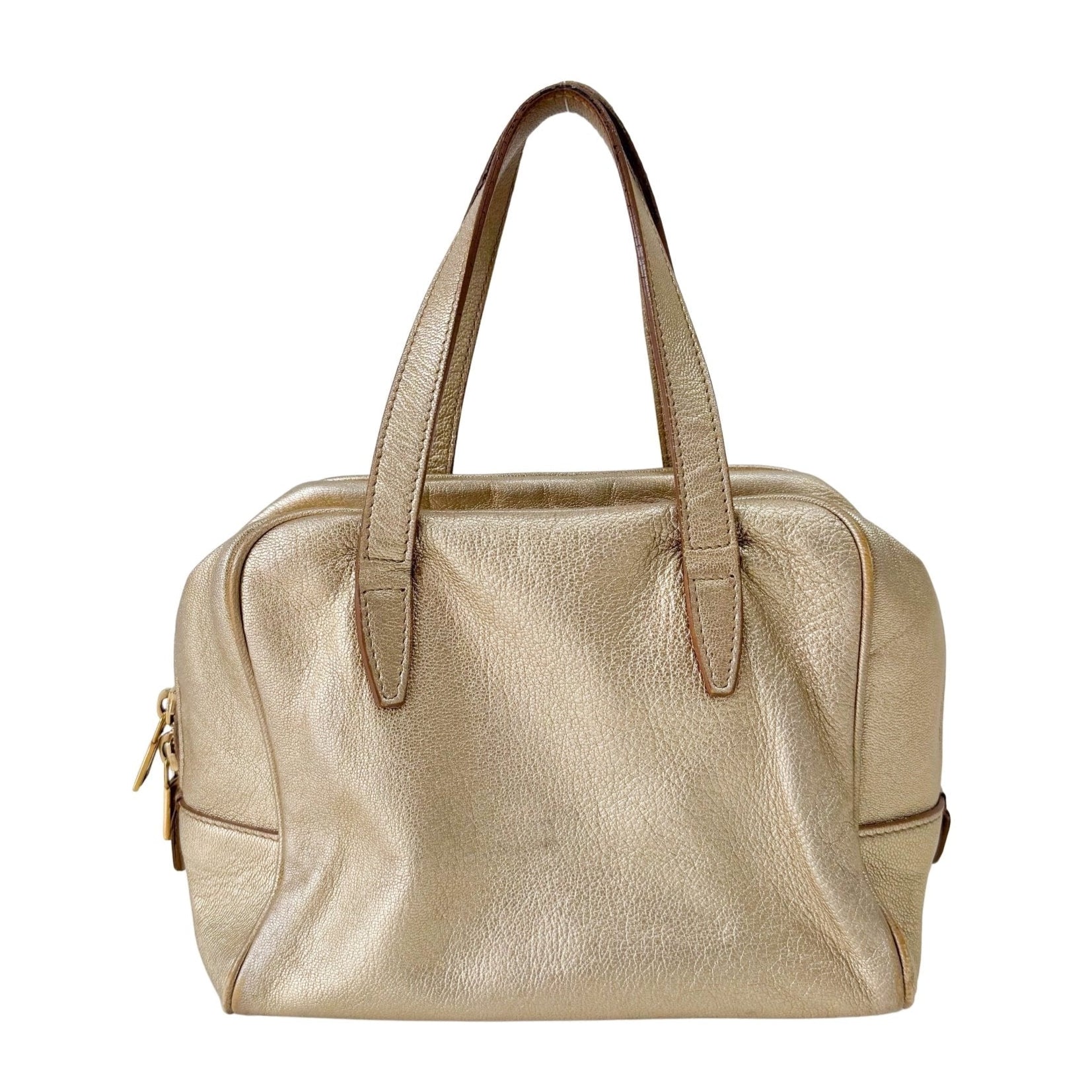 SAINT LAURENT Gold Leather Mini Handbag, in , Sold by HIVE PRELOVED - Handle Bags, Mini bags,