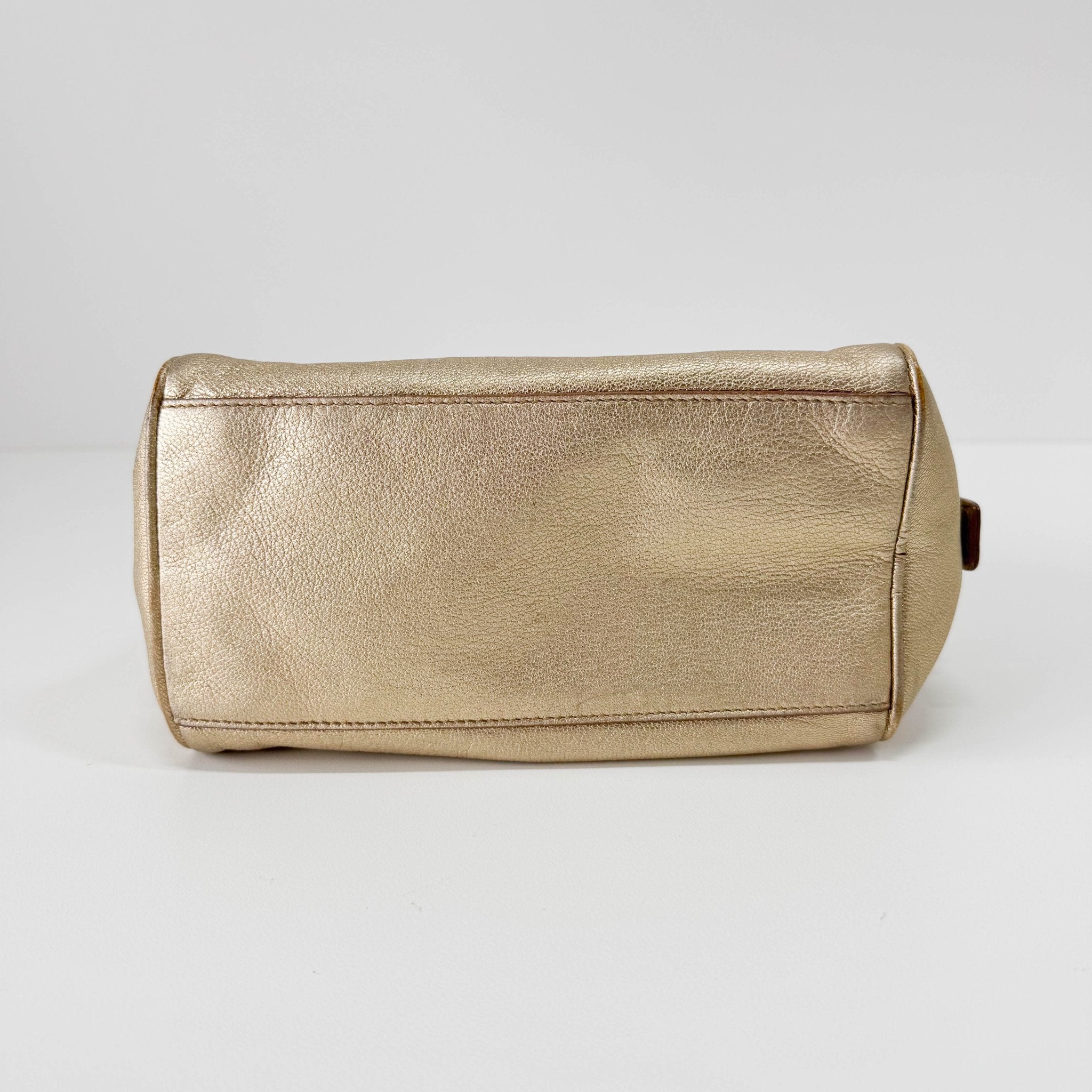 SAINT LAURENT Gold Leather Mini Handbag, in , Sold by HIVE PRELOVED - Handle Bags, Mini bags,