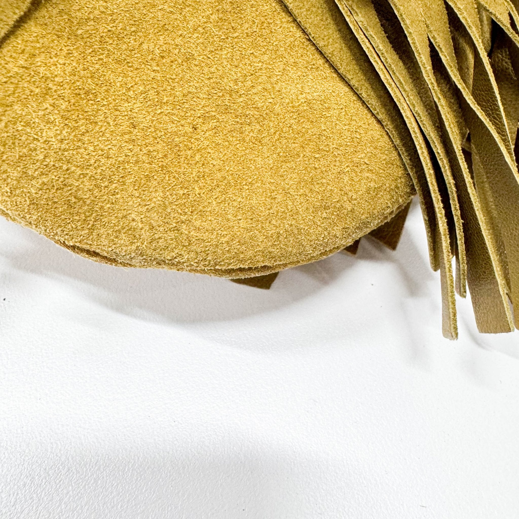 SAINT LAURENT Khaki Green Suede Fringe Shoulder Bag, in , Sold by HIVE PRELOVED - Shoulder Bags, ,