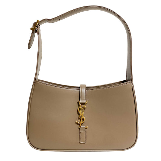 SAINT LAURENT Le 5 à 7 Smooth Leather Shoulder Bag Brown, in , Sold by HIVE PRELOVED - Shoulder Bags, ,