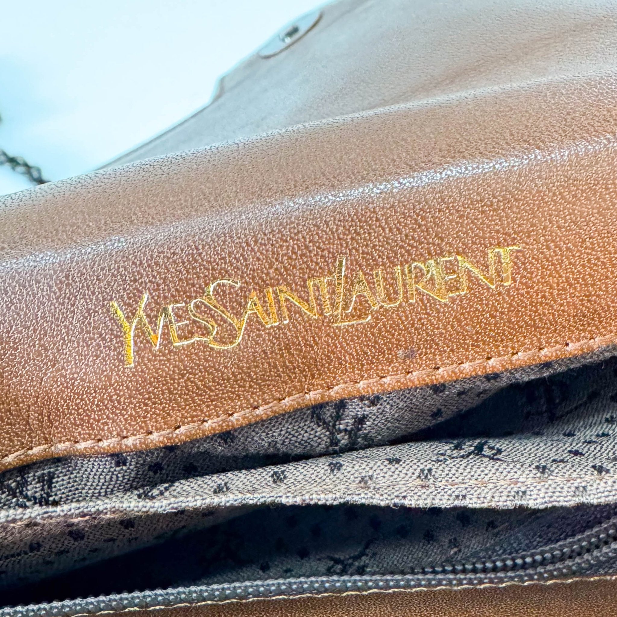 SAINT LAURENT Leopard Print Pony Hair Chain Strap Mini Shoulder Bag, in , Sold by HIVE PRELOVED - Purses / Wallets, Shoulder Bags,