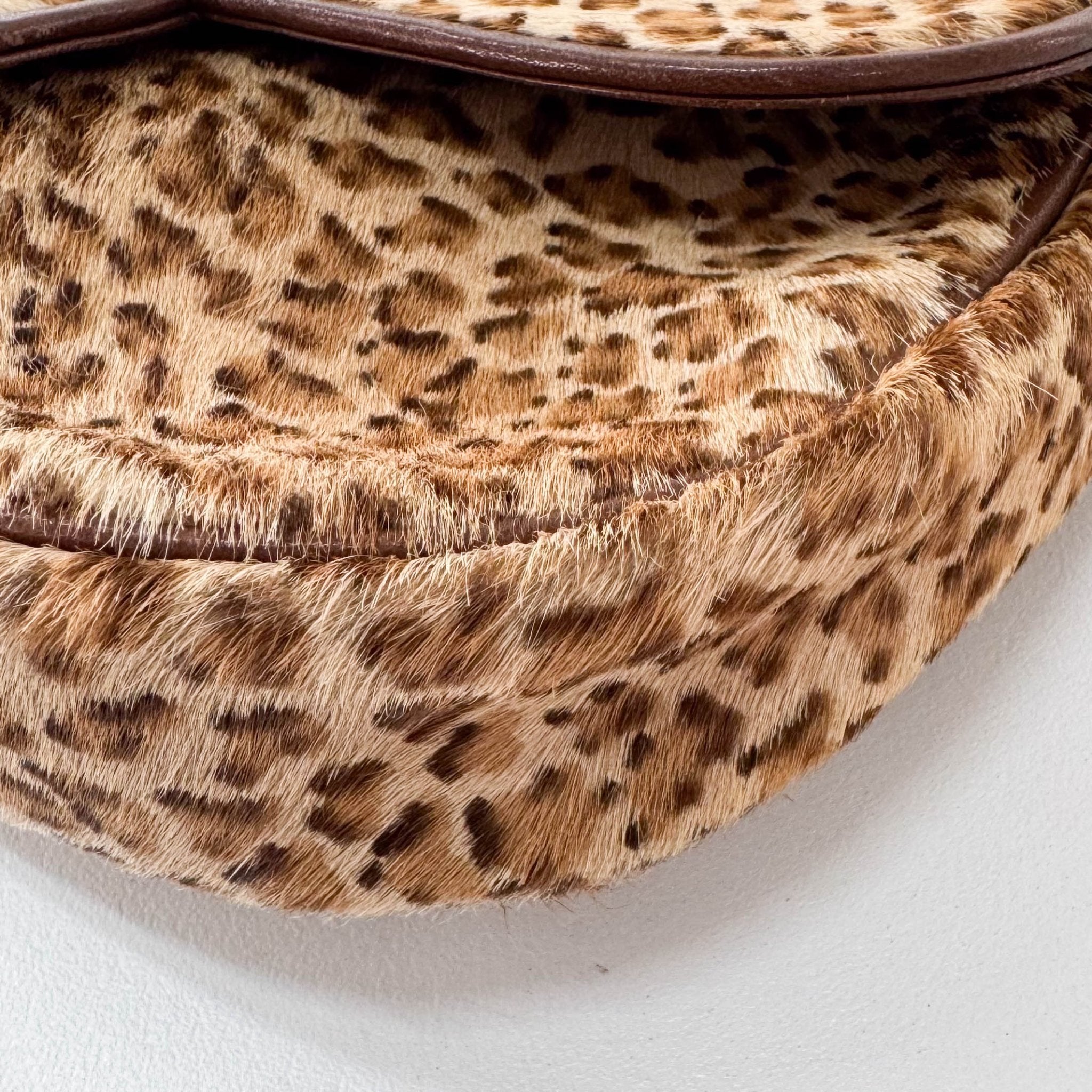 SAINT LAURENT Leopard Print Pony Hair Chain Strap Mini Shoulder Bag, in , Sold by HIVE PRELOVED - Purses / Wallets, Shoulder Bags,