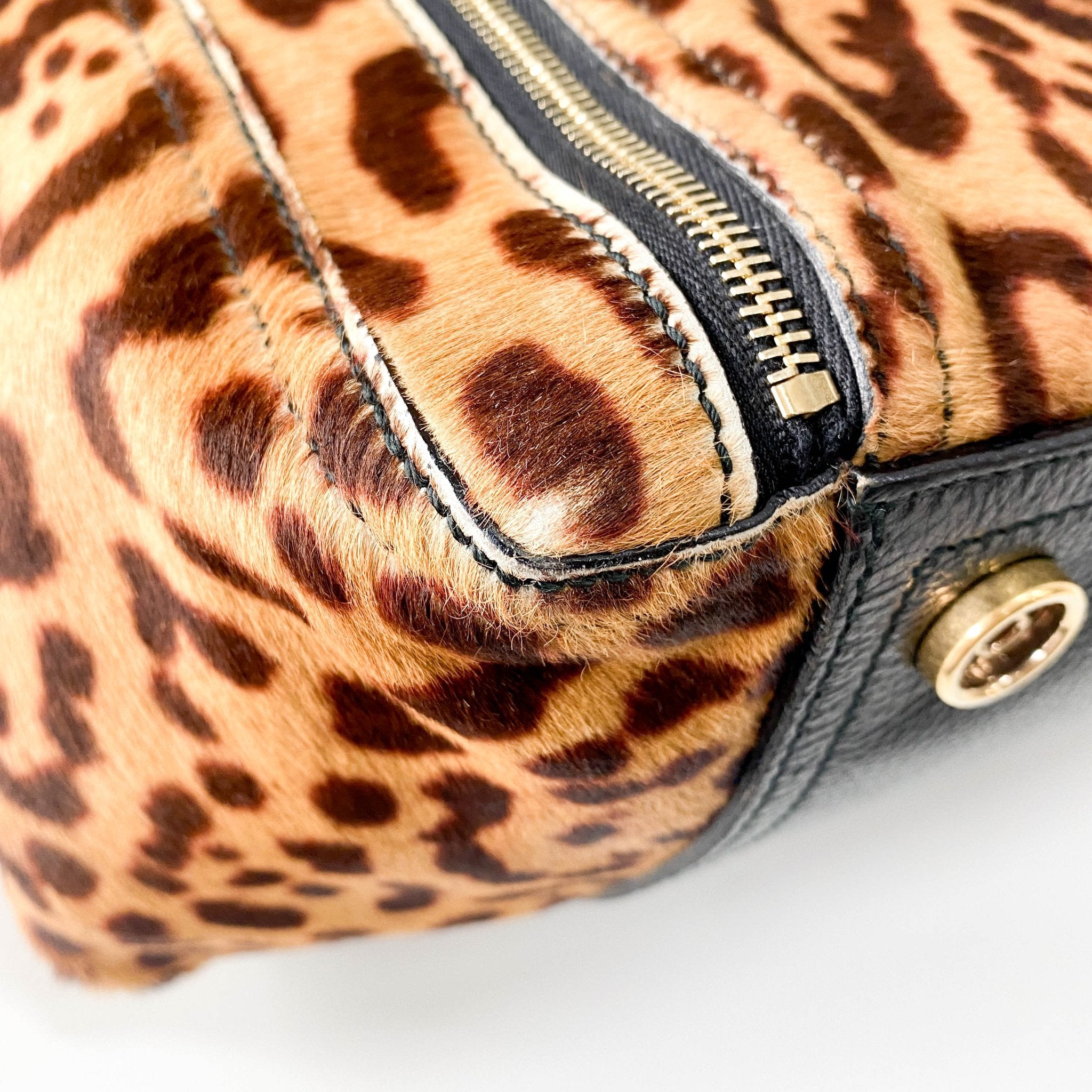 SAINT LAURENT Leopard Print Tote Handle Bag, in , Sold by HIVE PRELOVED - Handle Bags, ,