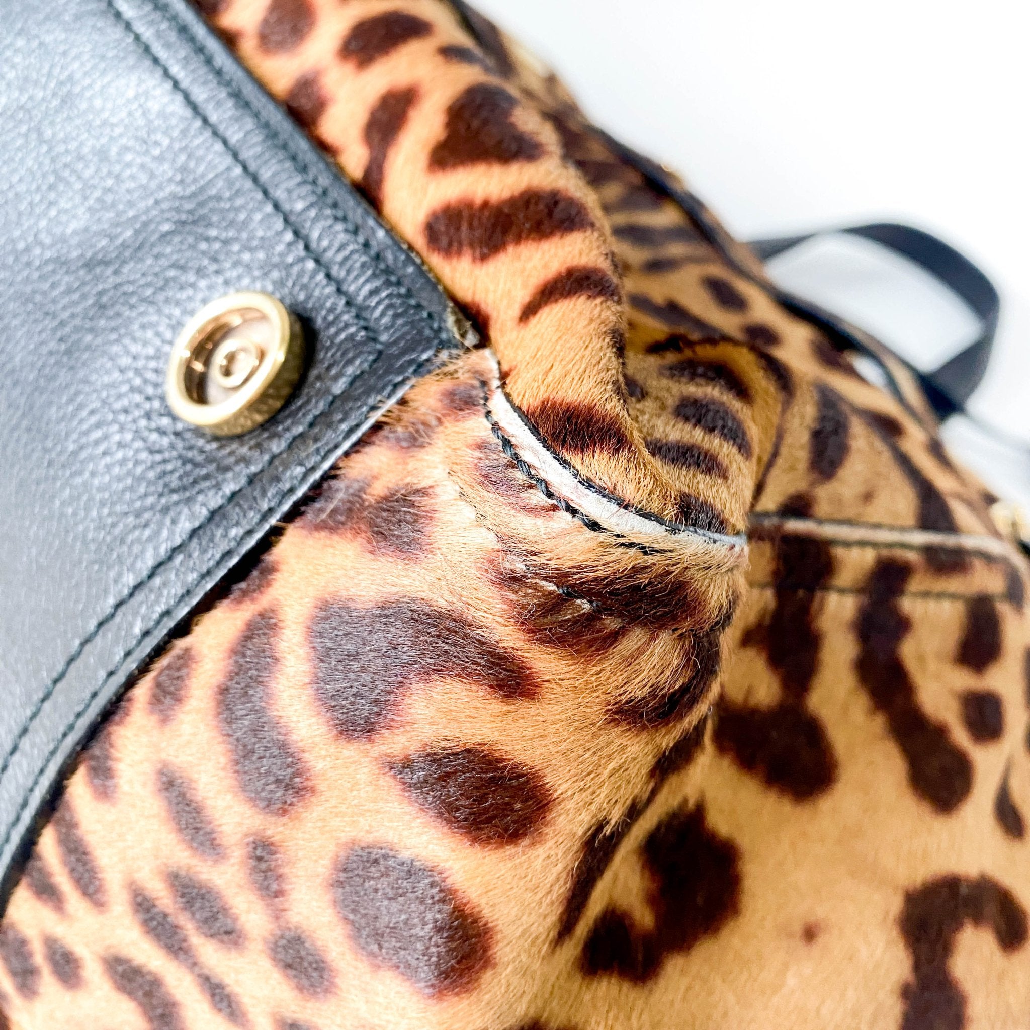 SAINT LAURENT Leopard Print Tote Handle Bag, in , Sold by HIVE PRELOVED - Handle Bags, ,