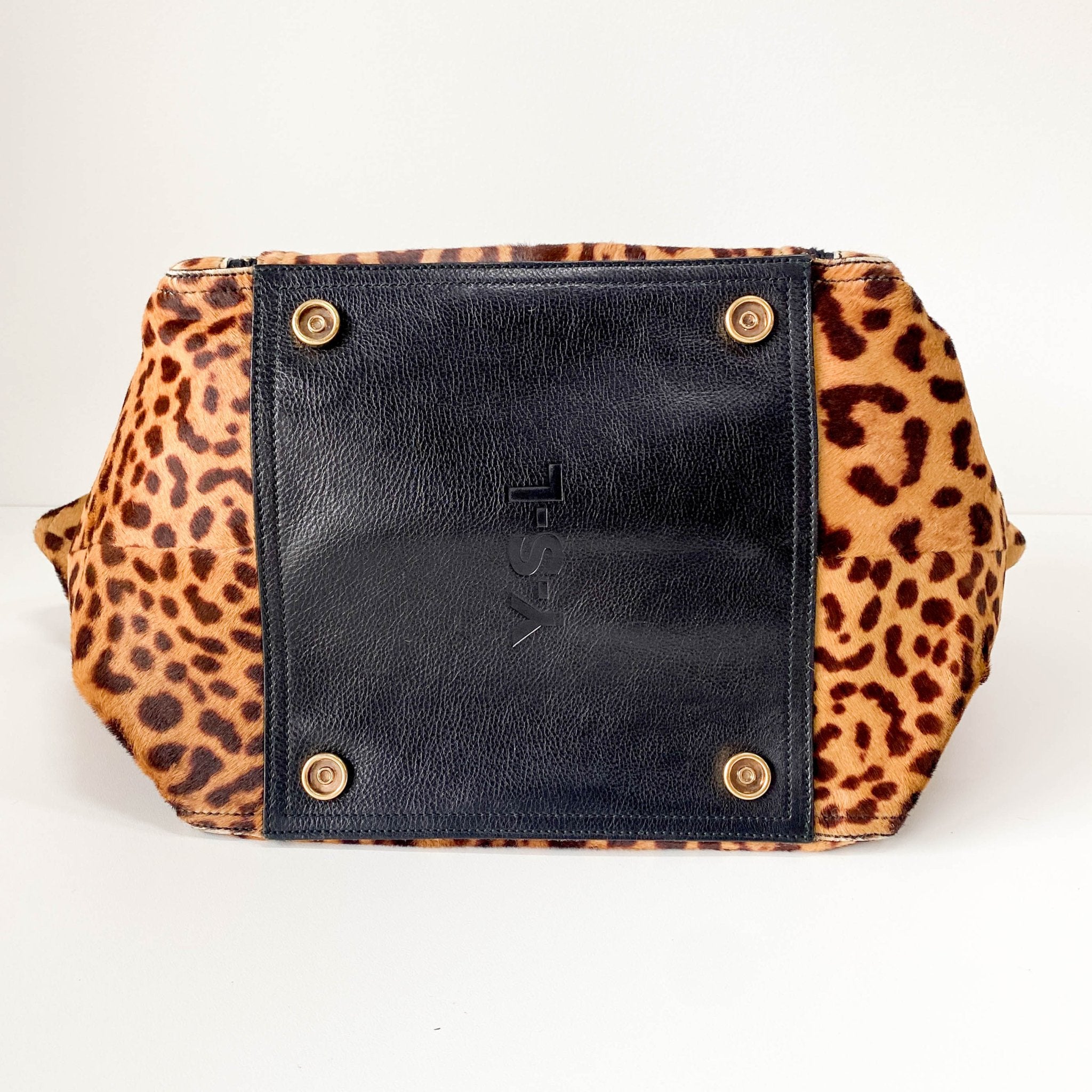 SAINT LAURENT Leopard Print Tote Handle Bag, in , Sold by HIVE PRELOVED - Handle Bags, ,