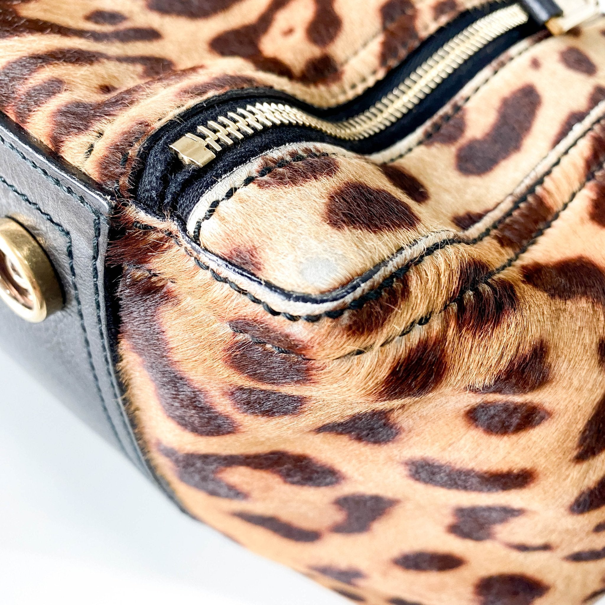 SAINT LAURENT Leopard Print Tote Handle Bag, in , Sold by HIVE PRELOVED - Handle Bags, ,