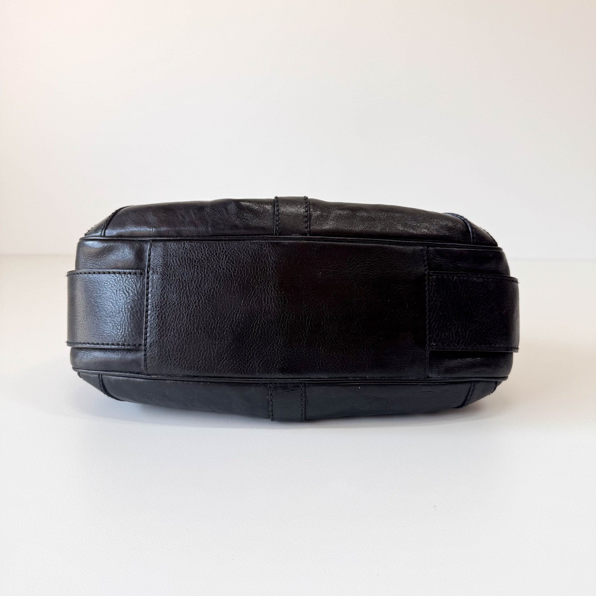 SAINT LAURENT Mini Mombasa Black Leather Shoulder Bag, in , Sold by HIVE PRELOVED - Handle Bags, ,