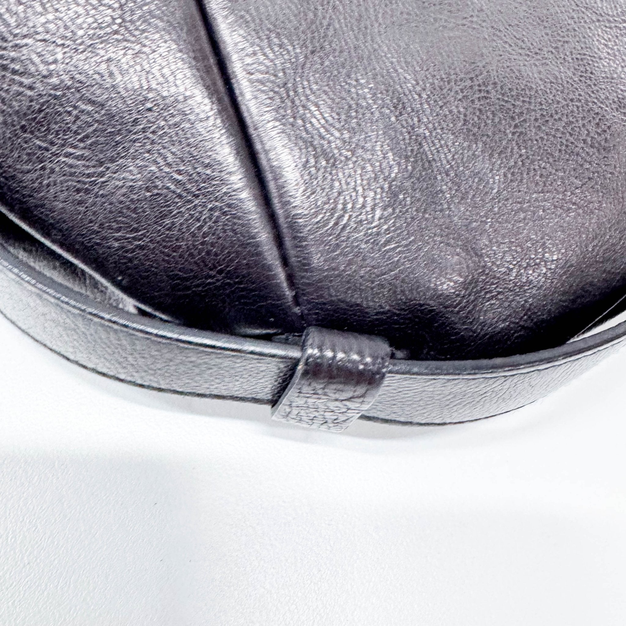 SAINT LAURENT Mombasa Black Leather Pochette, in , Sold by HIVE PRELOVED - Crossbody bags, ,