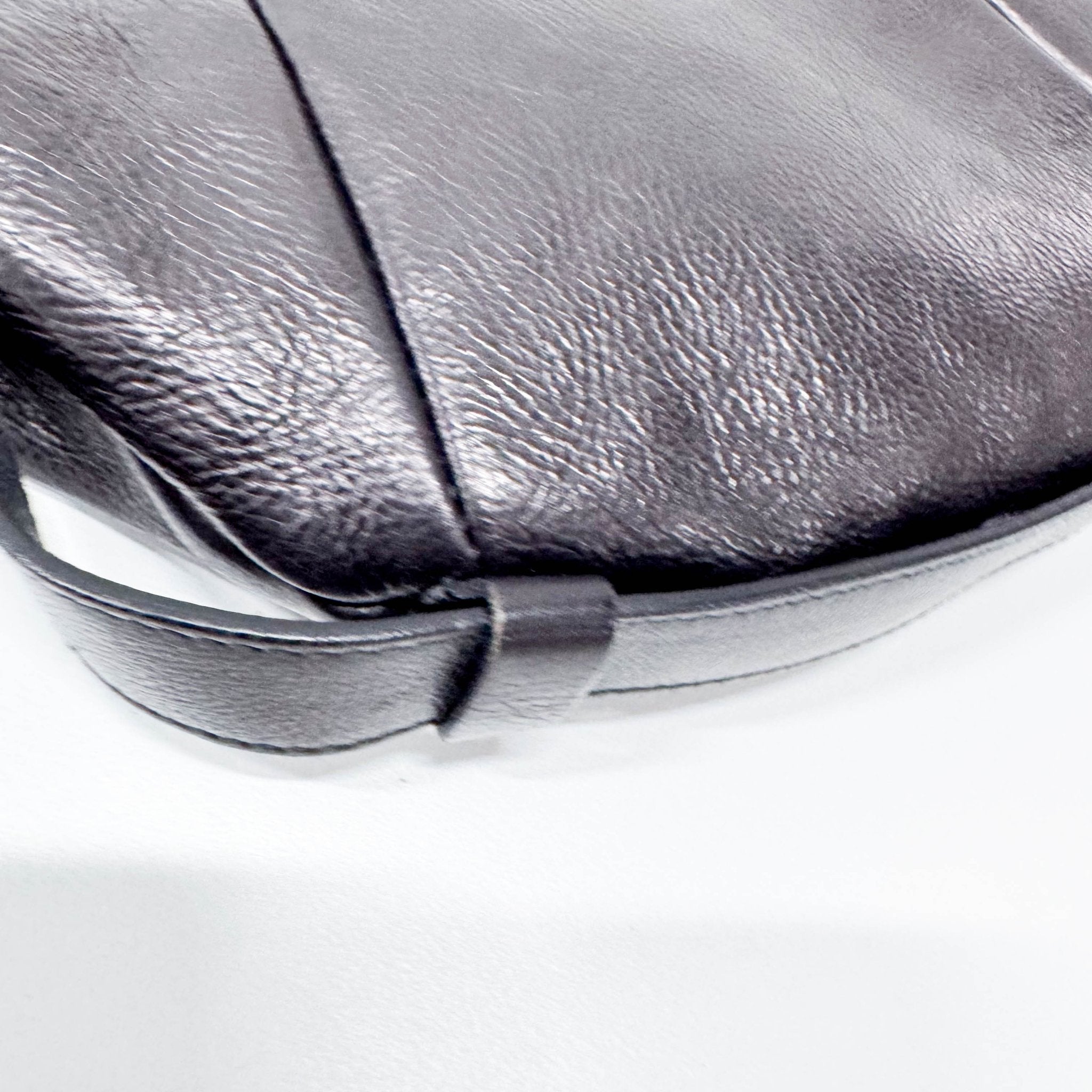 SAINT LAURENT Mombasa Black Leather Pochette, in , Sold by HIVE PRELOVED - Crossbody bags, ,