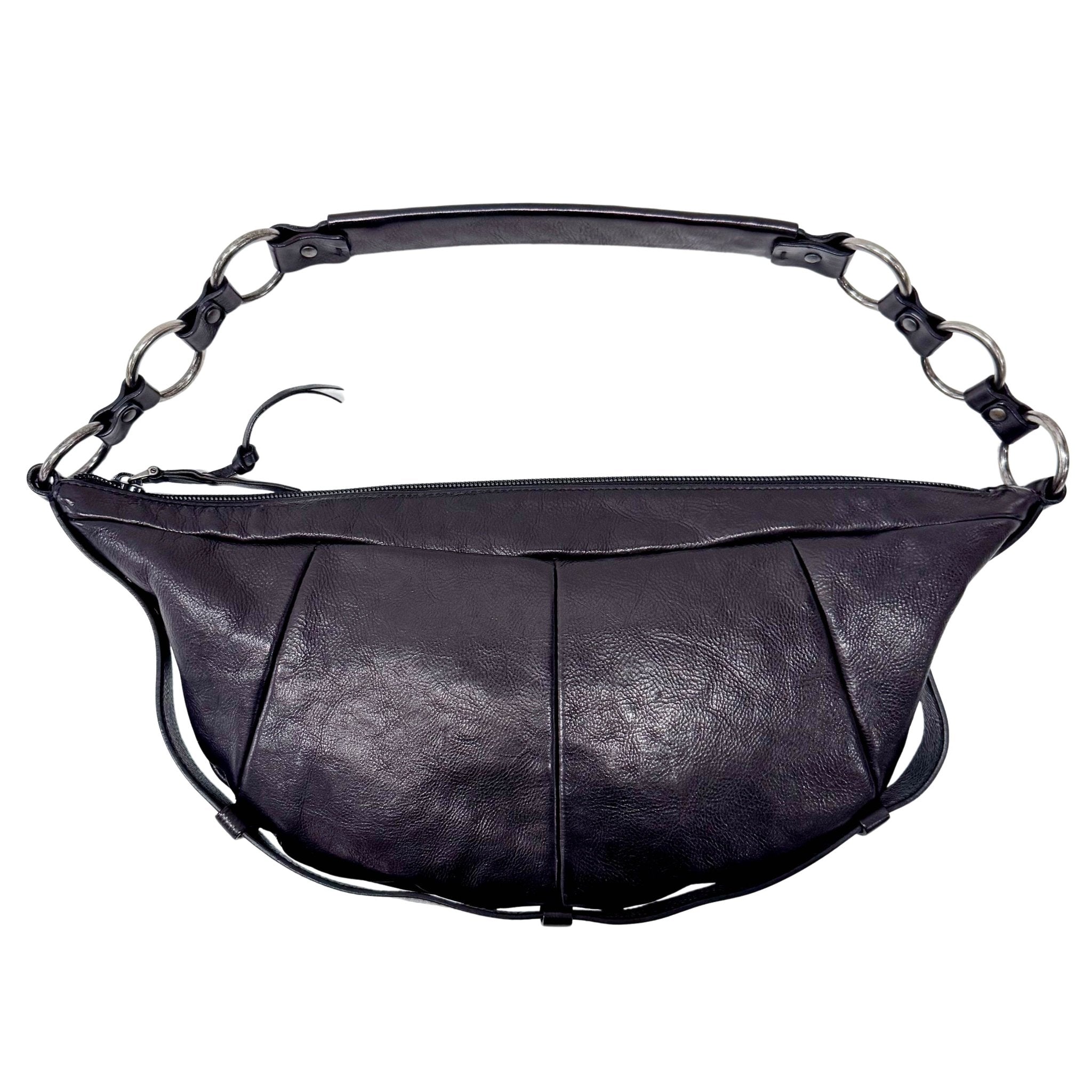 SAINT LAURENT Mombasa Black Leather Pochette, in , Sold by HIVE PRELOVED - Crossbody bags, ,