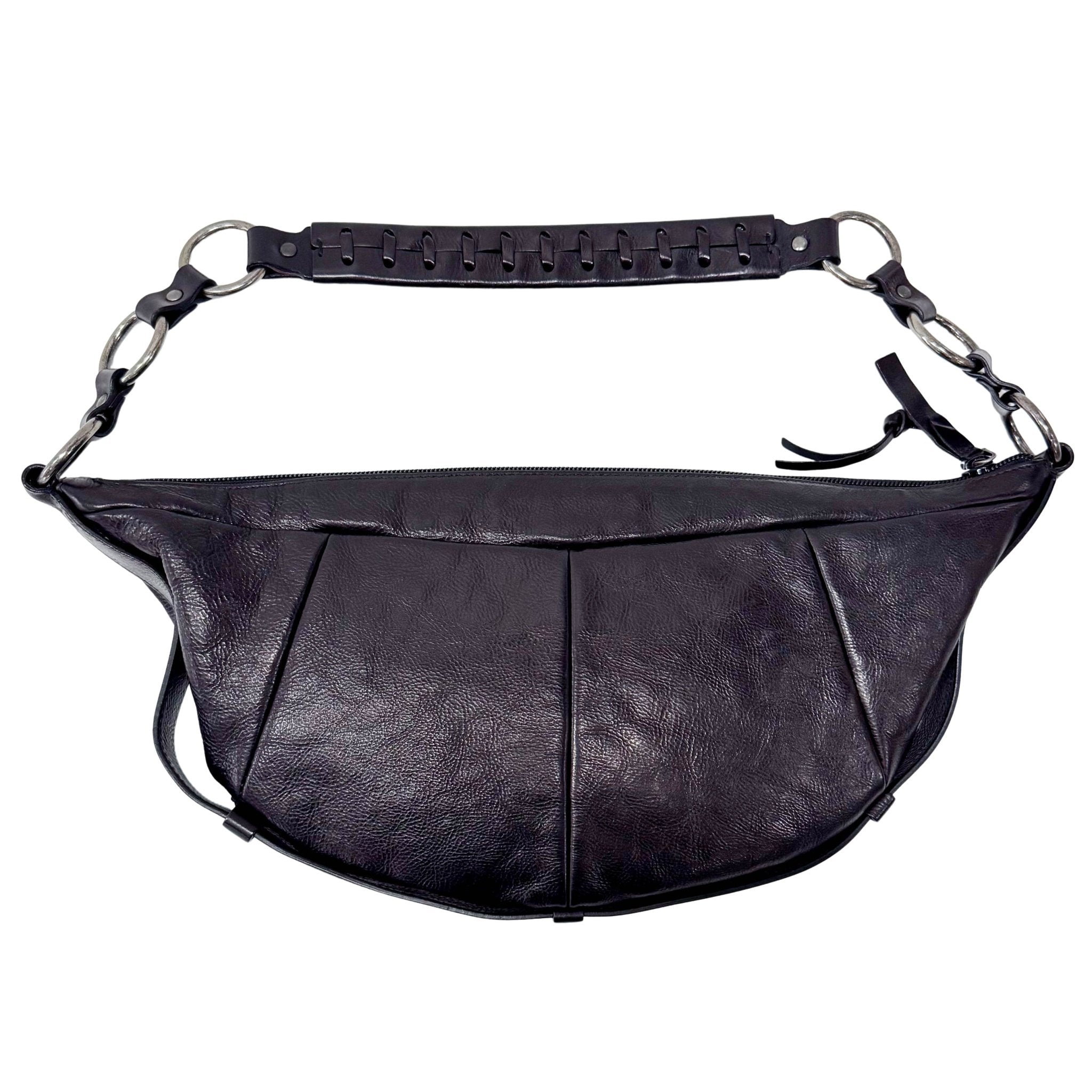 SAINT LAURENT Mombasa Black Leather Pochette, in , Sold by HIVE PRELOVED - Crossbody bags, ,