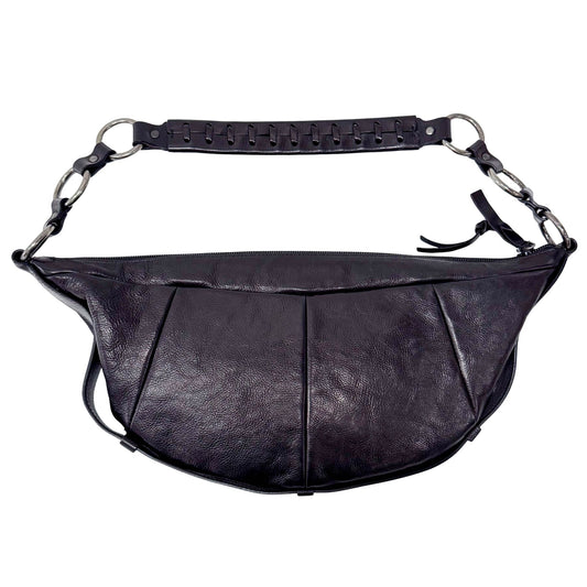 SAINT LAURENT Mombasa Black Leather Pochette, in , Sold by HIVE PRELOVED - Crossbody bags, ,