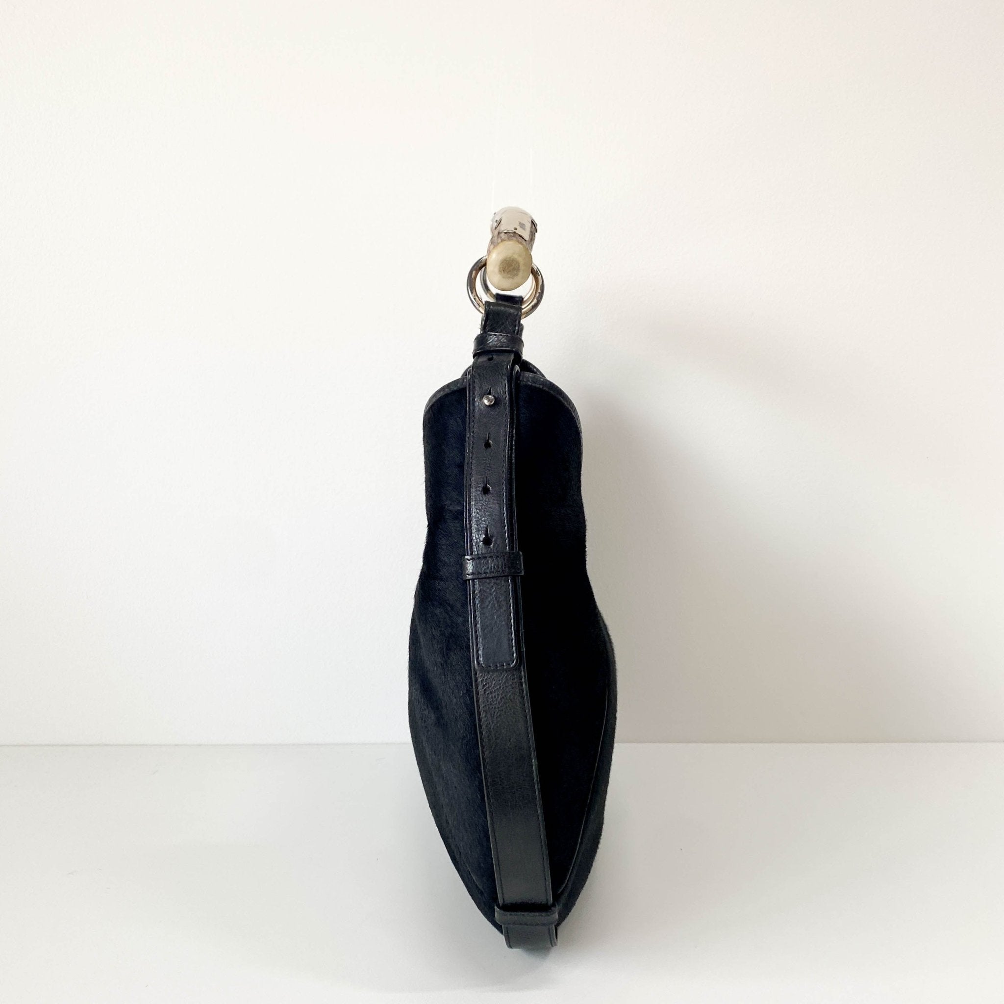 SAINT LAURENT Mombasa Black Pony Hair Handle Bag, in , Sold by HIVE PRELOVED - Handle Bags, ,