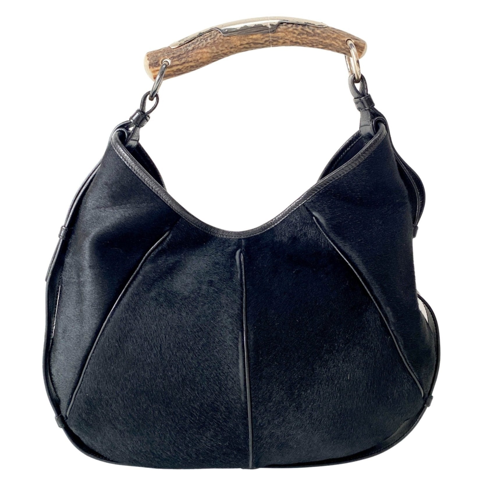 SAINT LAURENT Mombasa Black Pony Hair Handle Bag, in , Sold by HIVE PRELOVED - Handle Bags, ,