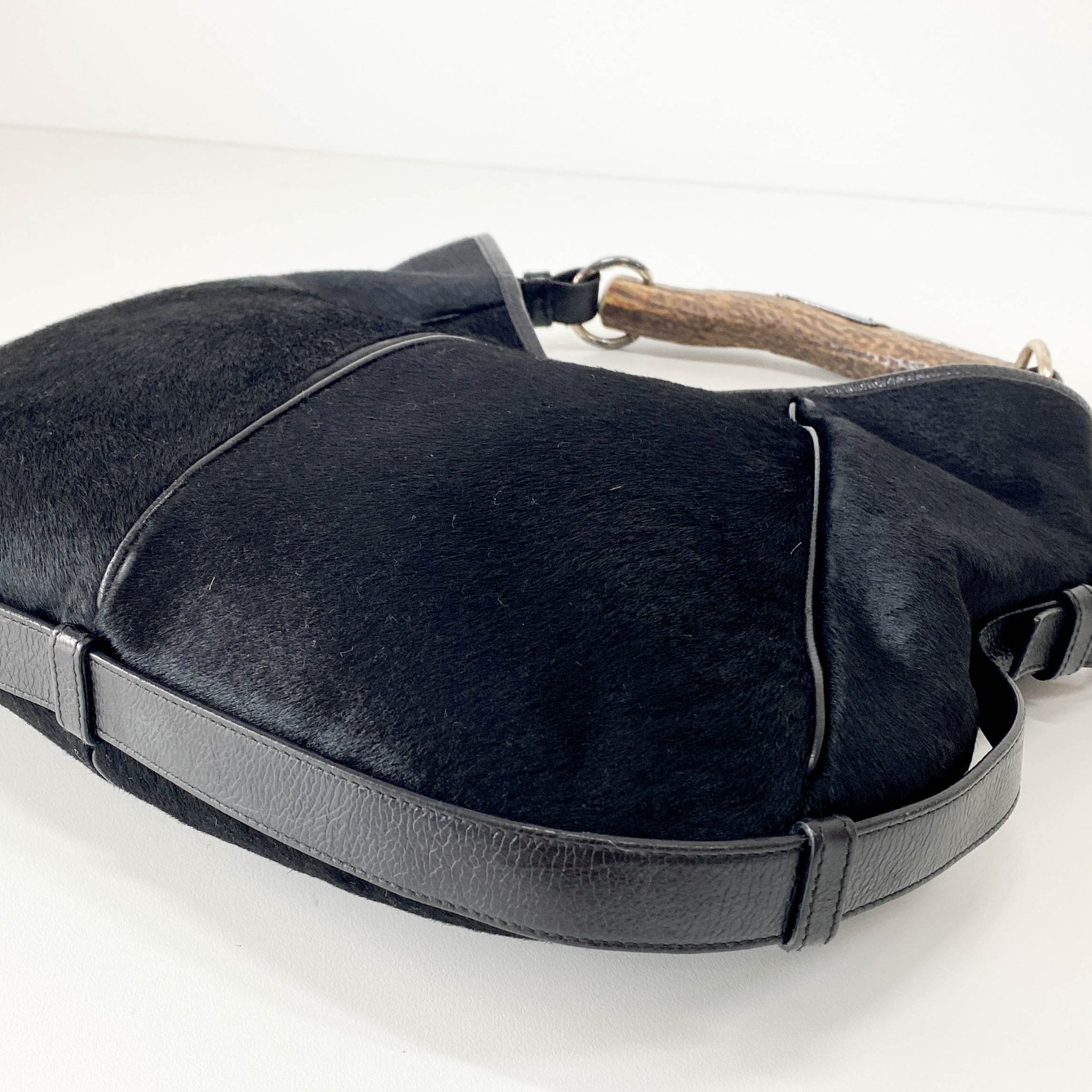 SAINT LAURENT Mombasa Black Pony Hair Handle Bag, in , Sold by HIVE PRELOVED - Handle Bags, ,