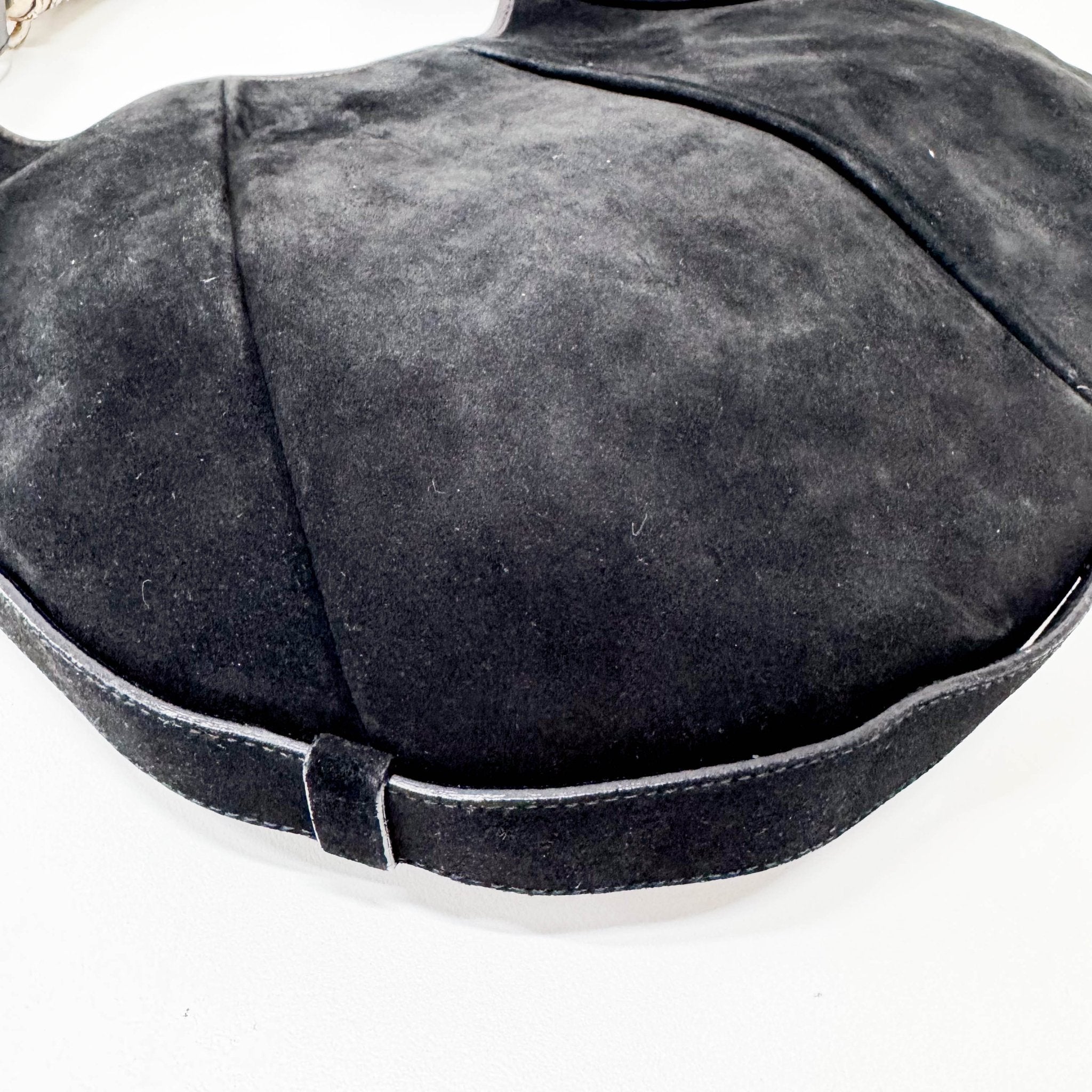 SAINT LAURENT Mombasa Black Suede Shoulder Bag, in , Sold by HIVE PRELOVED - Shoulder Bags, ,