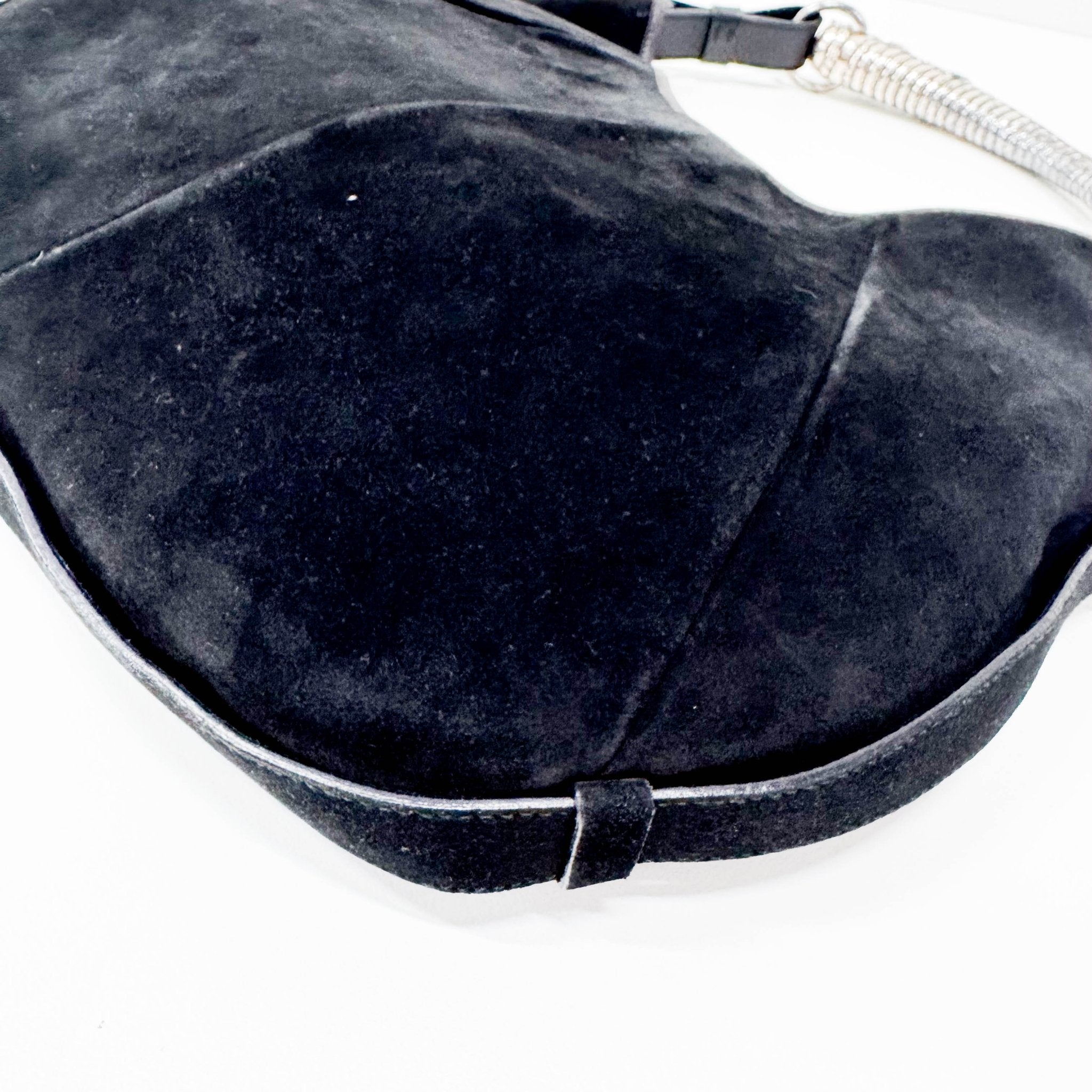 SAINT LAURENT Mombasa Black Suede Shoulder Bag, in , Sold by HIVE PRELOVED - Shoulder Bags, ,