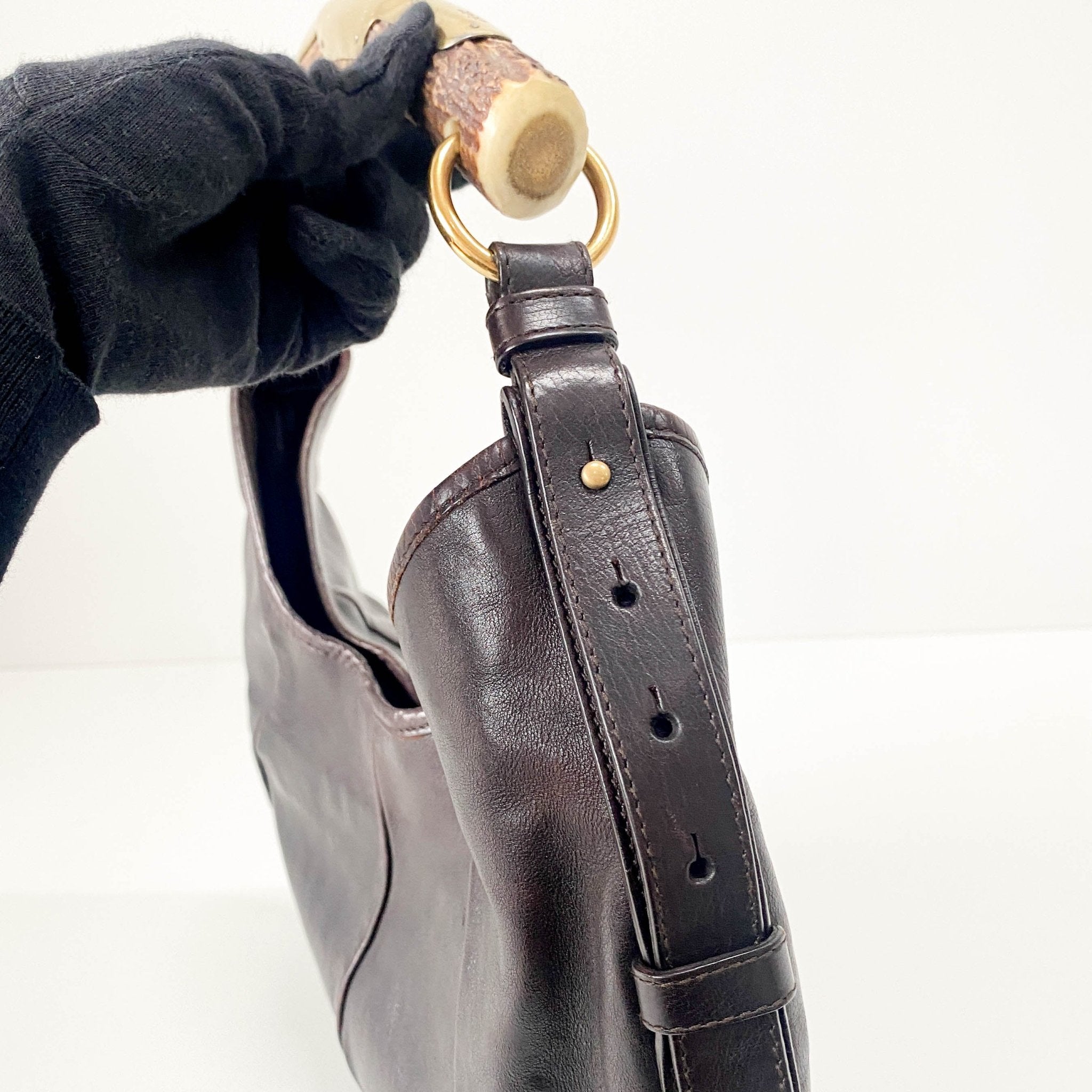 SAINT LAURENT Mombasa Chocolate Brown Handle Bag, in , Sold by HIVE PRELOVED - Handle Bags, ,