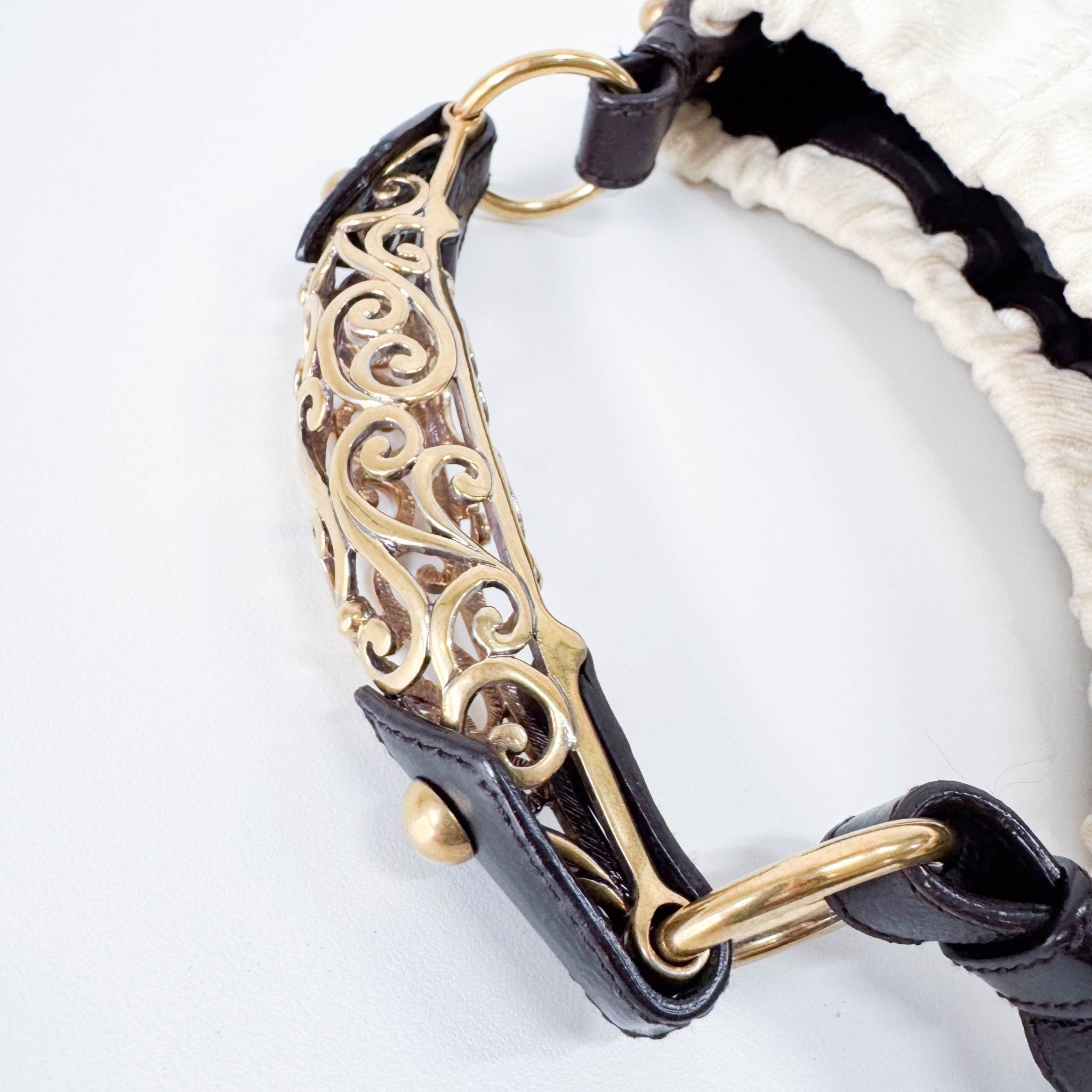 SAINT LAURENT Mombasa White Canvas Shoulder Bag, in , Sold by HIVE PRELOVED - Handle Bags, Shoulder Bags,