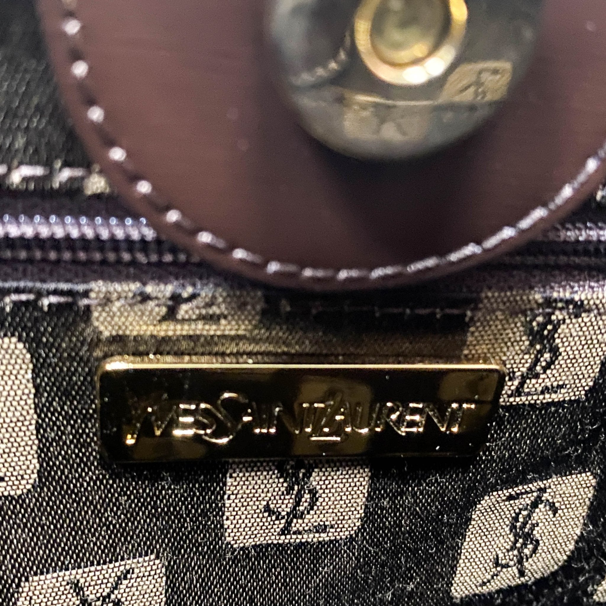 SAINT LAURENT Princess Cut Brown Leather Handle Bag, in , Sold by HIVE PRELOVED - Handle Bags, ,