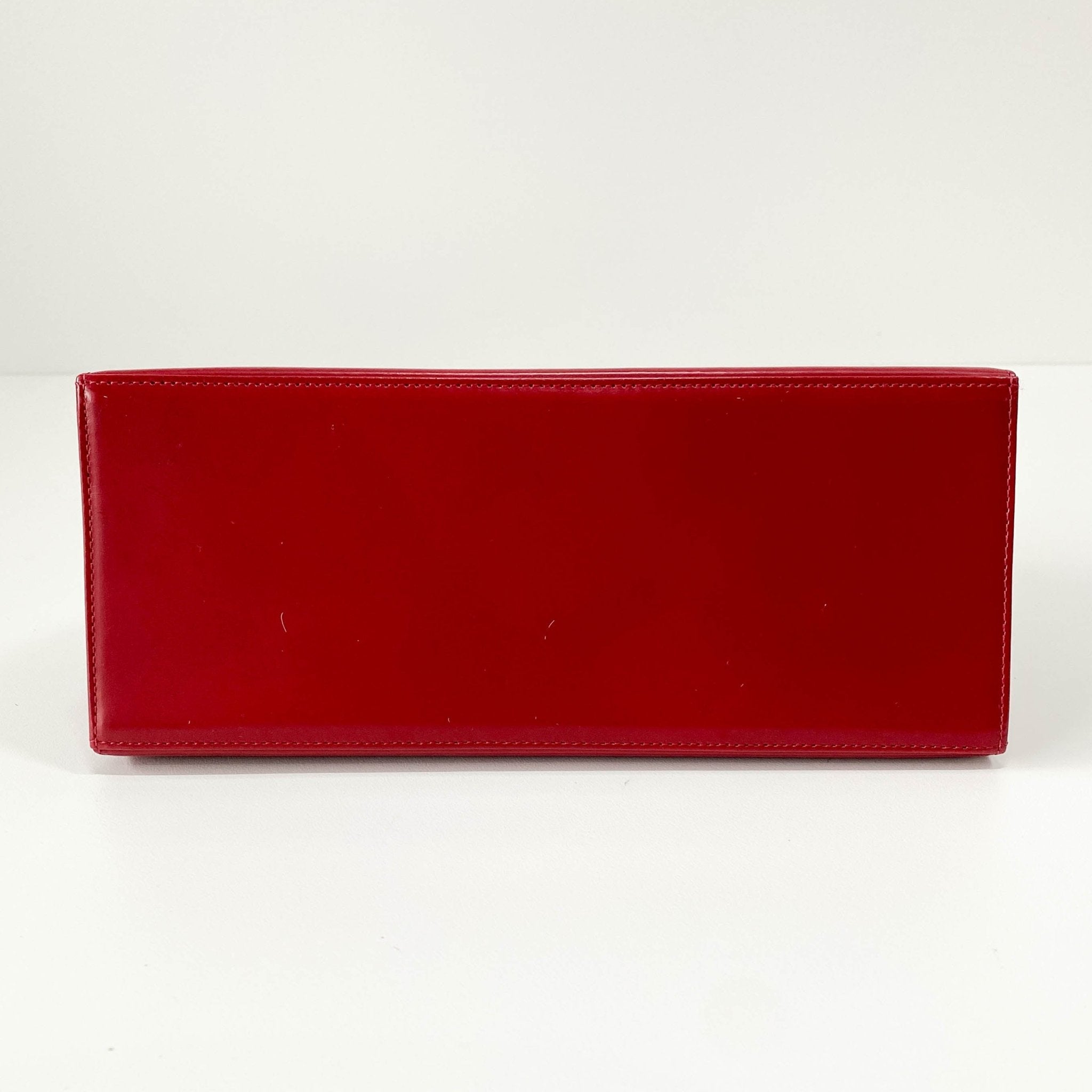 SAINT LAURENT Red Leather & Silver Details Handle Bag, in , Sold by HIVE PRELOVED - Handle Bags, ,