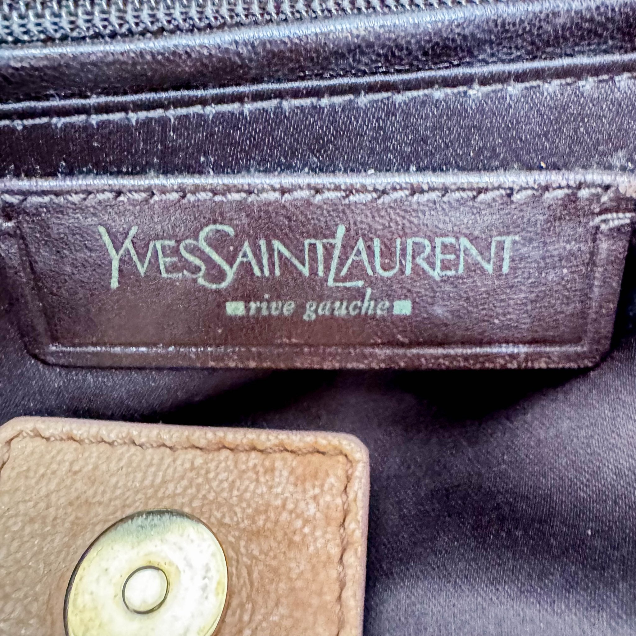 SAINT LAURENT Rive Gauche Beige Suede Fringe Boheme Bag, in , Sold by HIVE PRELOVED - Shoulder Bags, ,