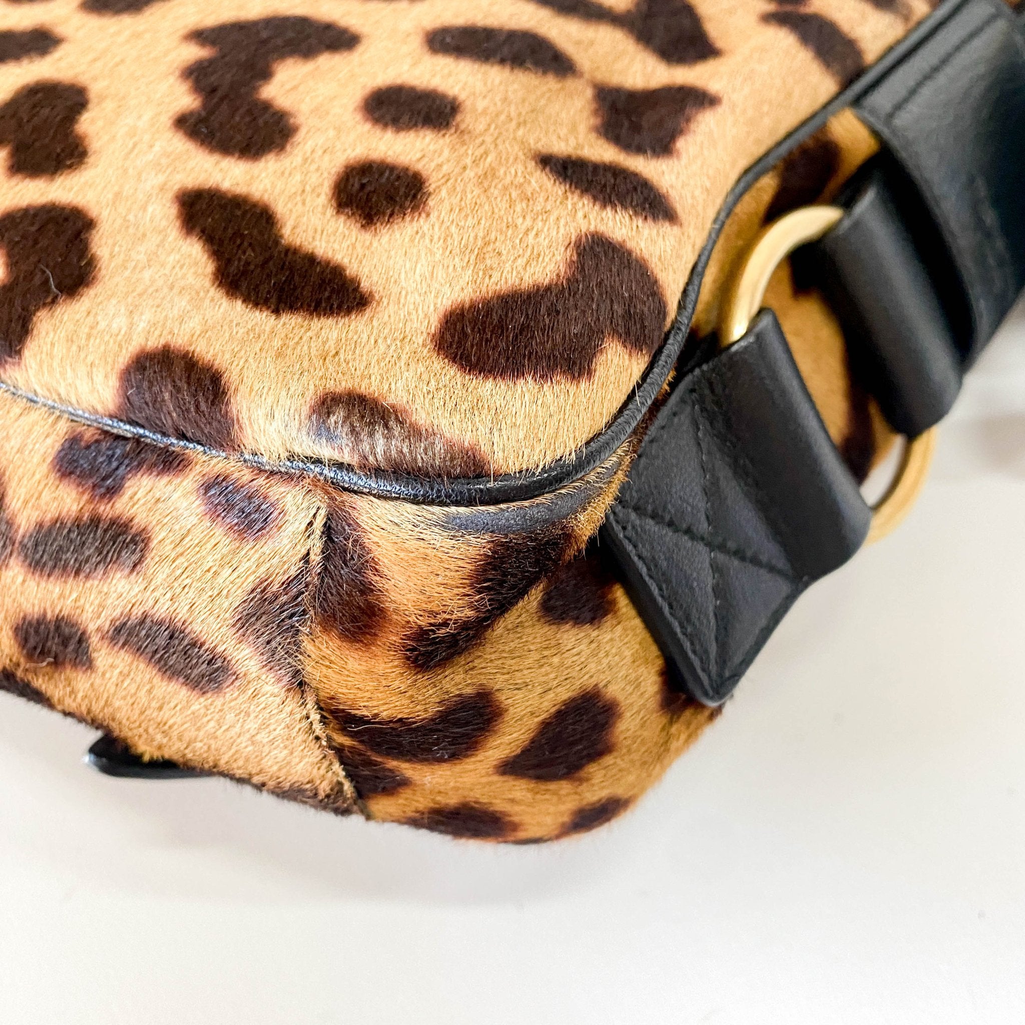 SAINT LAURENT Rive Gauche Colt Leopard Print Crossbody Bag, in , Sold by HIVE PRELOVED - Crossbody bags, Shoulder Bags,