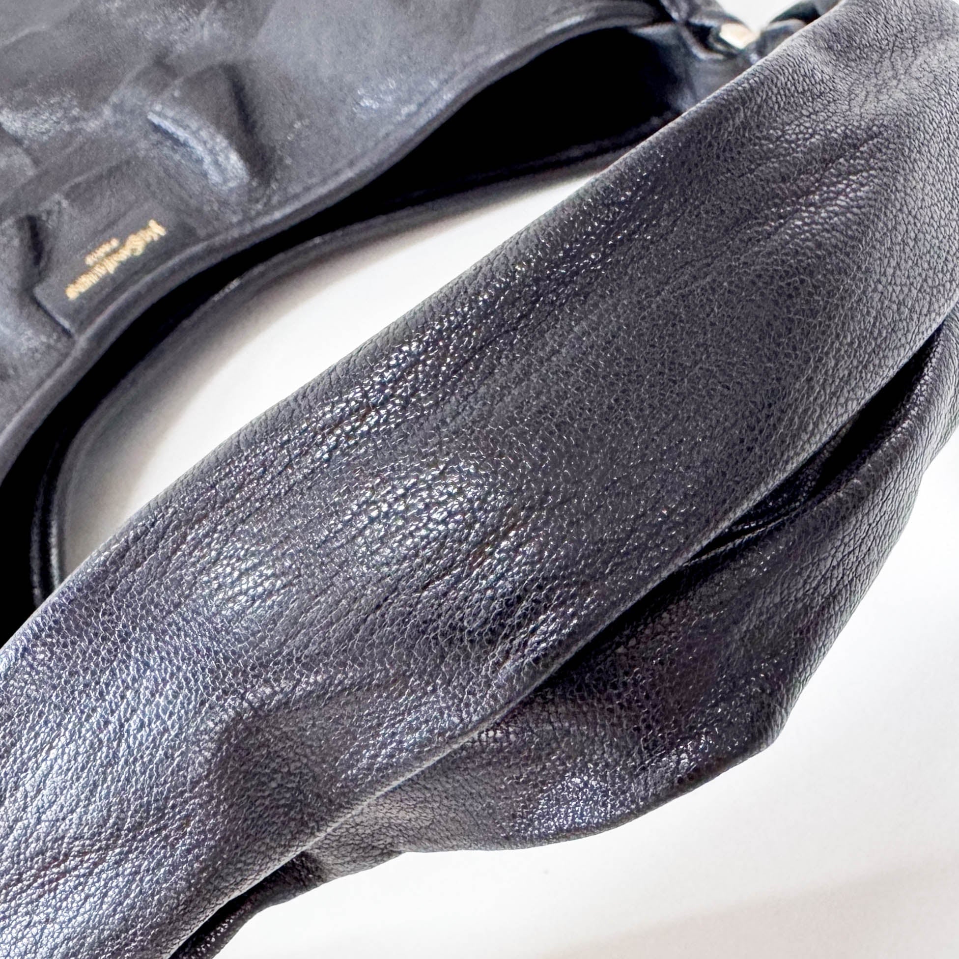 SAINT LAURENT Rive Gauche Fringe Black Leather Shoulder Bag, in , Sold by HIVE PRELOVED - Shoulder Bags, ,