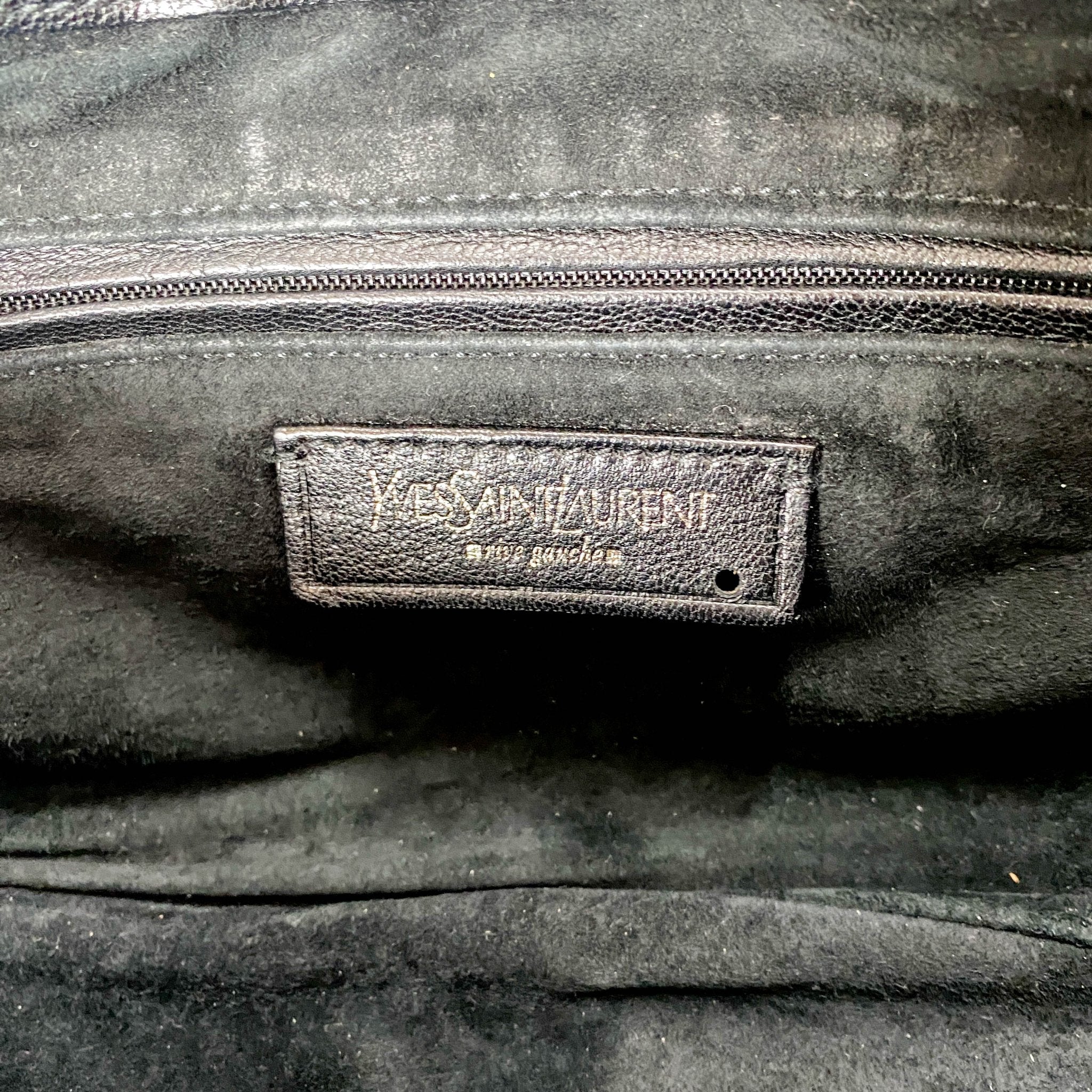 SAINT LAURENT Rive Gauche Leather Black Shoulder Bag, in , Sold by HIVE PRELOVED - Shoulder Bags, ,