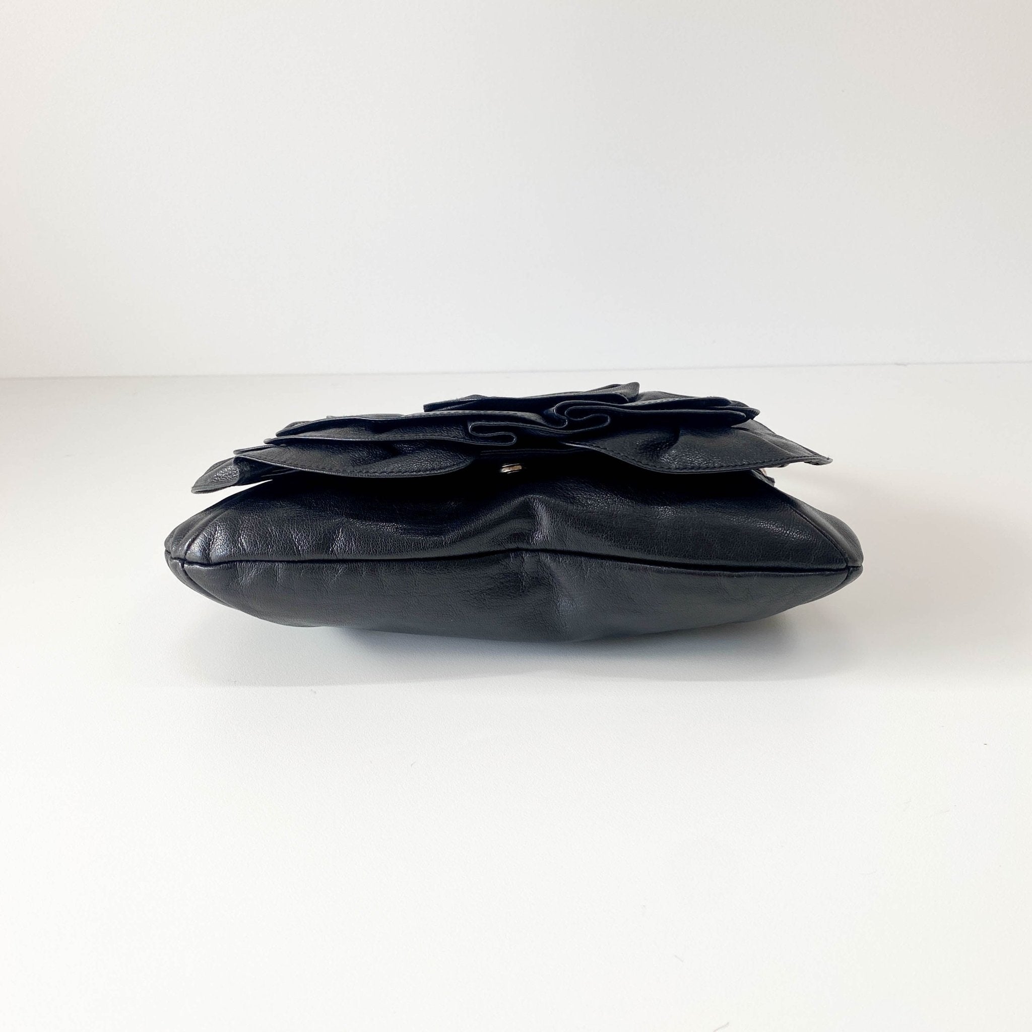 SAINT LAURENT Rive Gauche Leather Black Shoulder Bag, in , Sold by HIVE PRELOVED - Shoulder Bags, ,