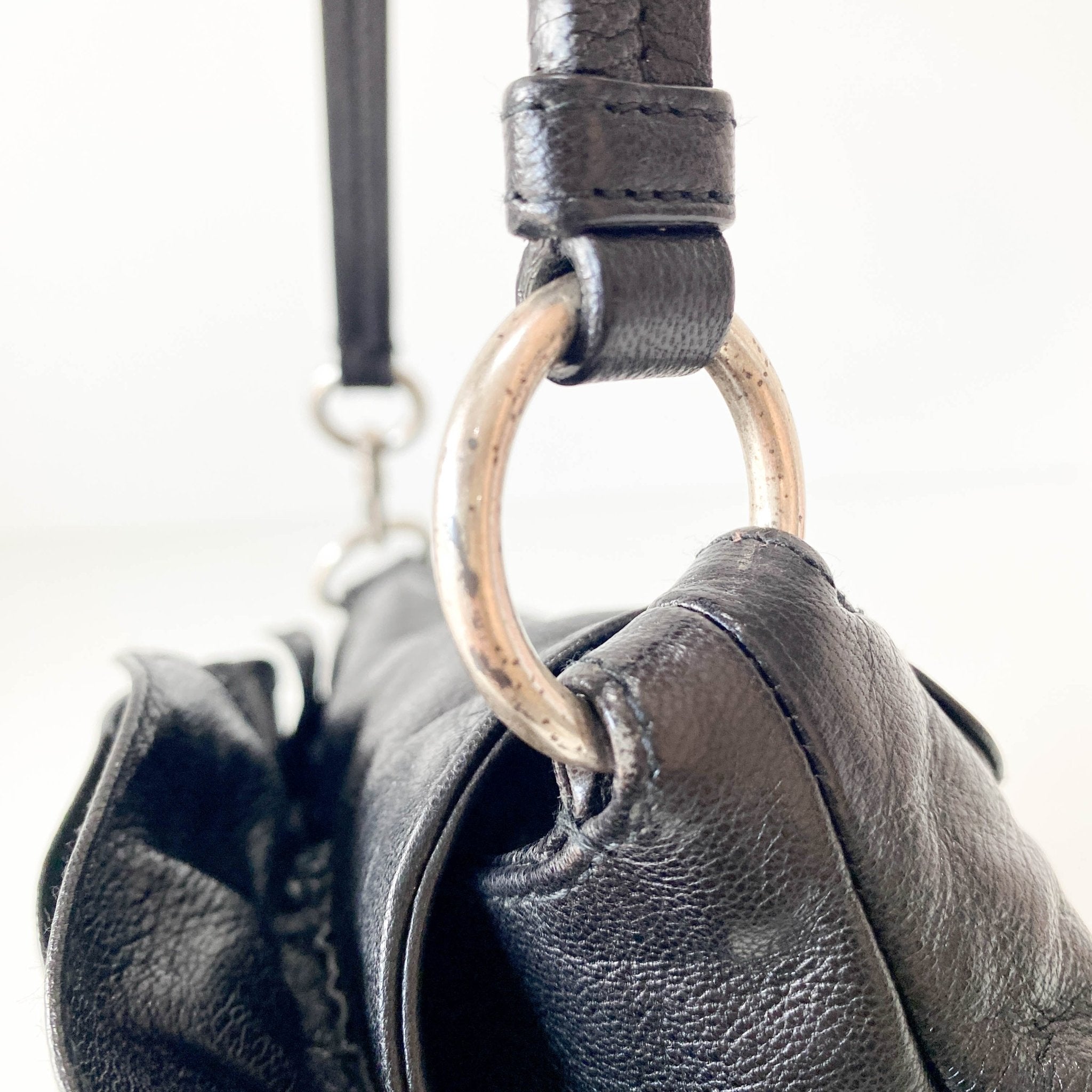 SAINT LAURENT Rive Gauche Leather Black Shoulder Bag, in , Sold by HIVE PRELOVED - Shoulder Bags, ,