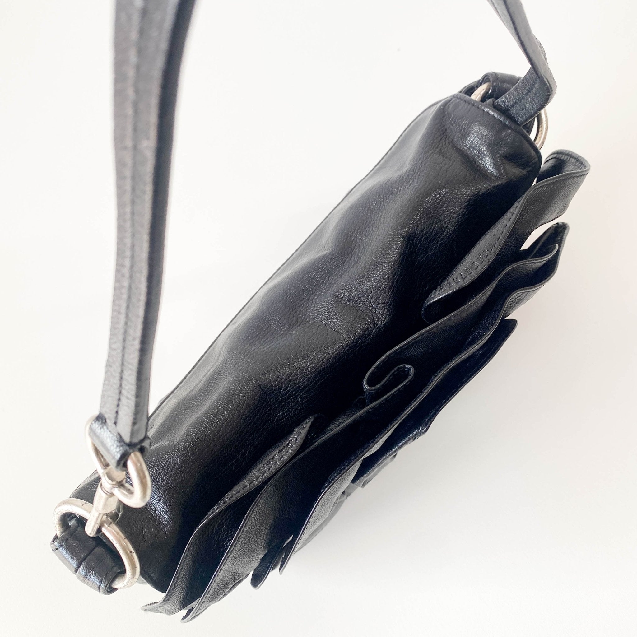 SAINT LAURENT Rive Gauche Leather Black Shoulder Bag, in , Sold by HIVE PRELOVED - Shoulder Bags, ,