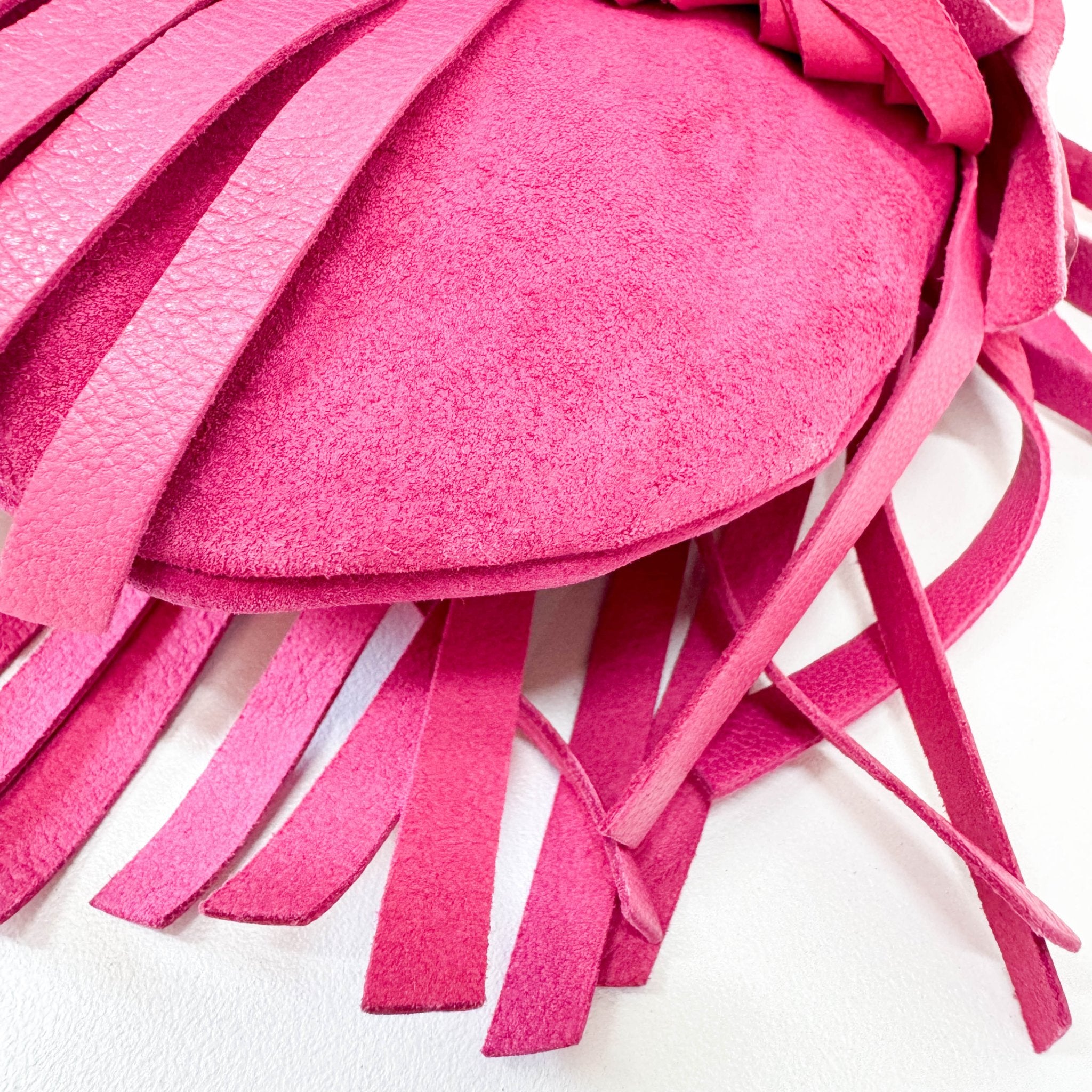 SAINT LAURENT Rive Gauche Pink Fringe Leather Mini Shoulder Bag, in , Sold by HIVE PRELOVED - Shoulder Bags, ,