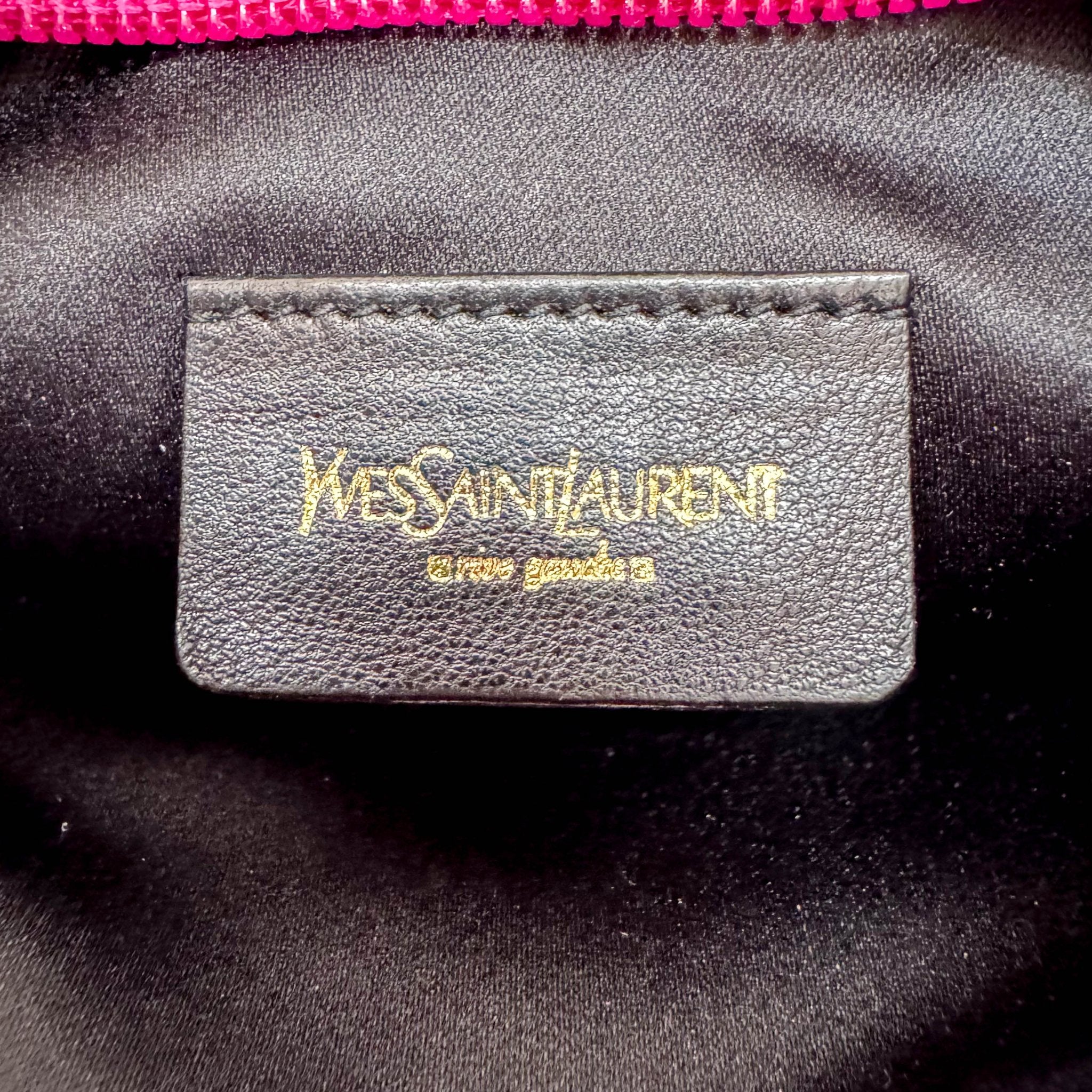 SAINT LAURENT Rive Gauche Pink Fringe Leather Mini Shoulder Bag, in , Sold by HIVE PRELOVED - Shoulder Bags, ,