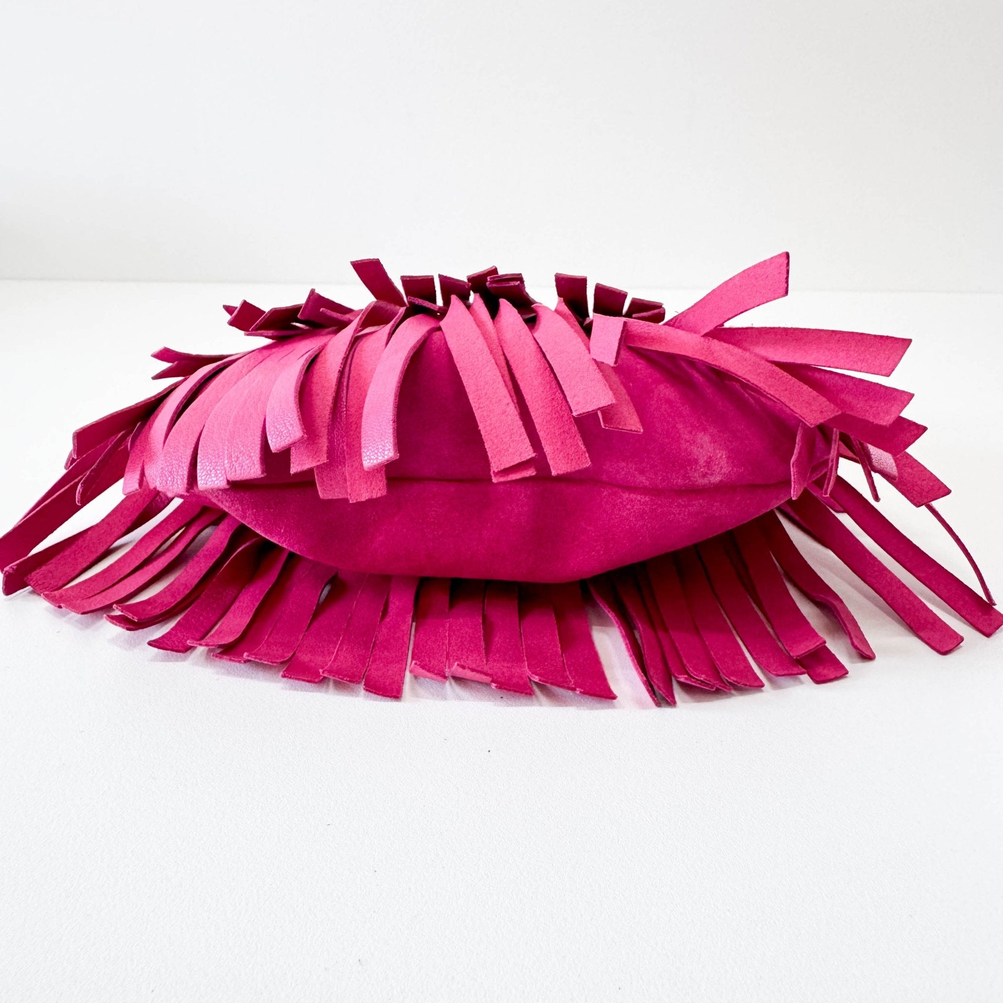 SAINT LAURENT Rive Gauche Pink Fringe Leather Mini Shoulder Bag, in , Sold by HIVE PRELOVED - Shoulder Bags, ,