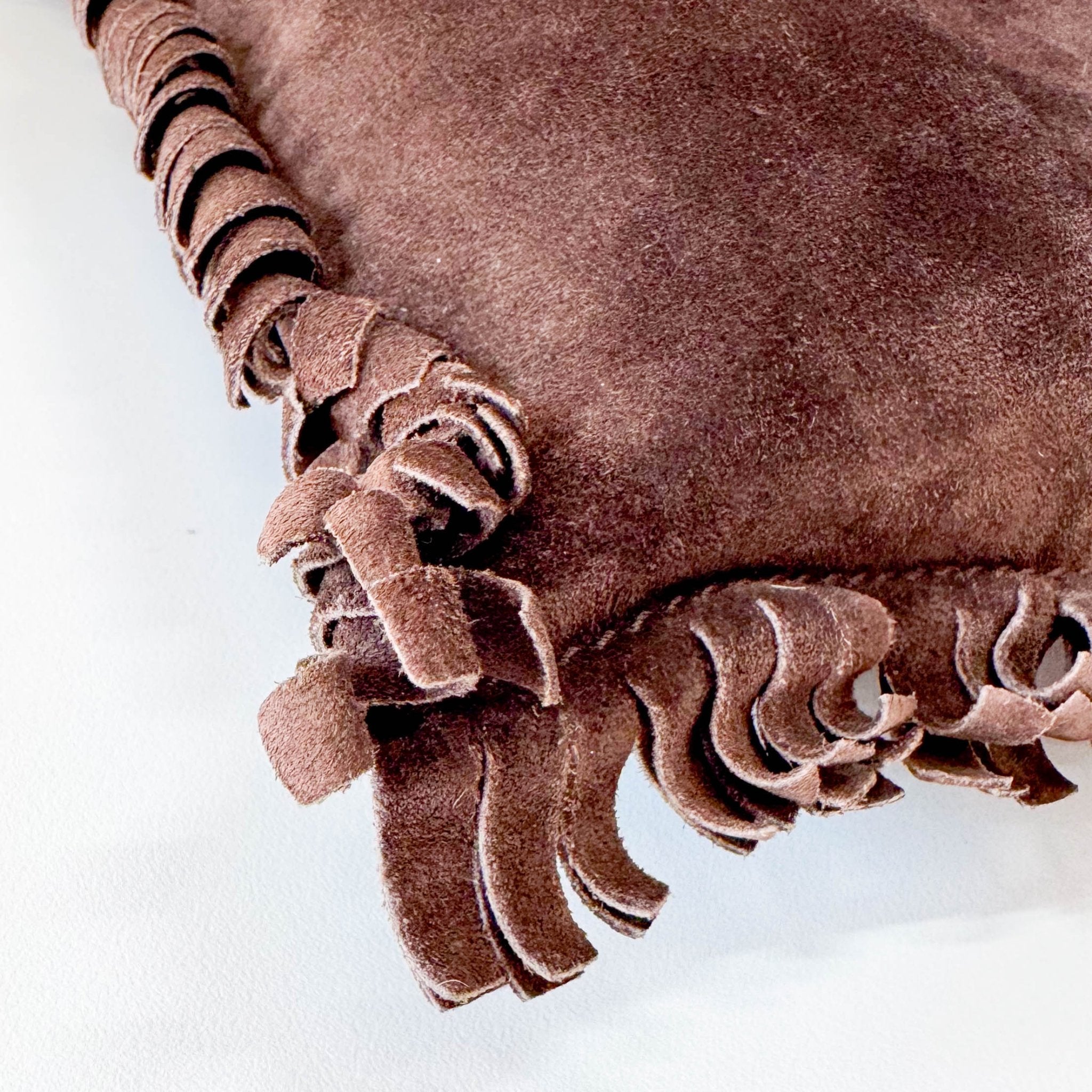 SAINT LAURENT Rive Gauche Suede Fringe Details Tote Shoulder Bag, in , Sold by HIVE PRELOVED - Shoulder Bags, ,