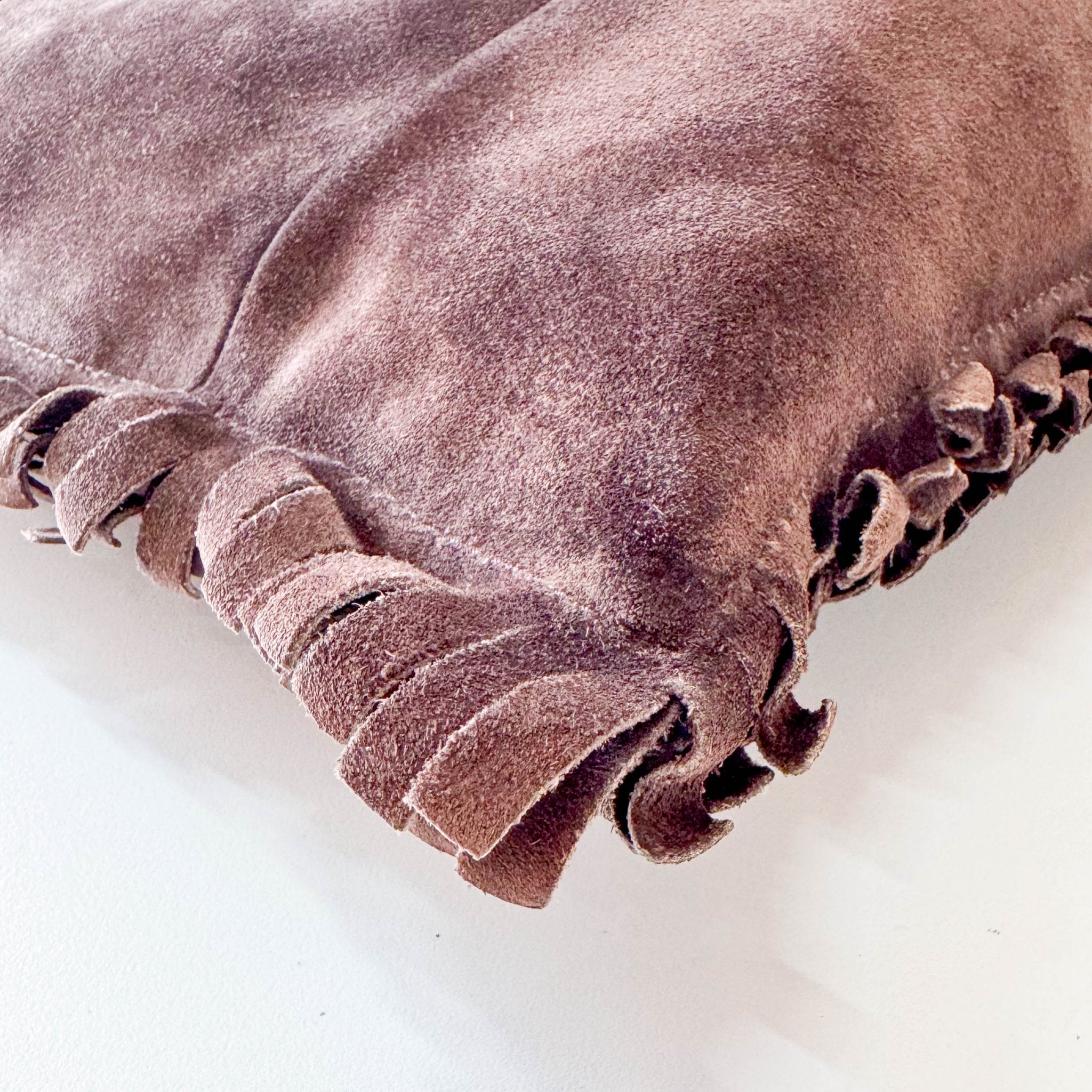 SAINT LAURENT Rive Gauche Suede Fringe Details Tote Shoulder Bag, in , Sold by HIVE PRELOVED - Shoulder Bags, ,