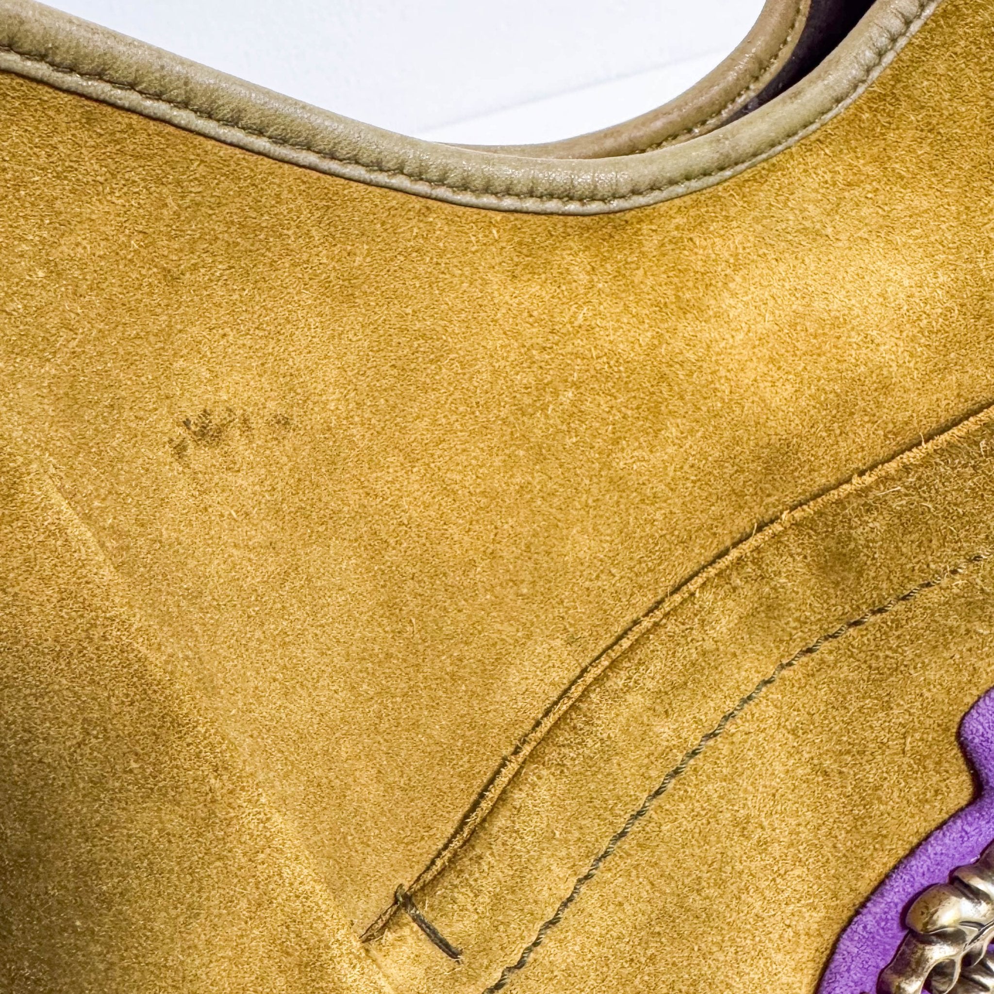 SAINT LAURENT Saint Laurent Paris Green Suede Small Mombasa Hobo Shoulder Bag, in , Sold by HIVE PRELOVED - Shoulder Bags, ,