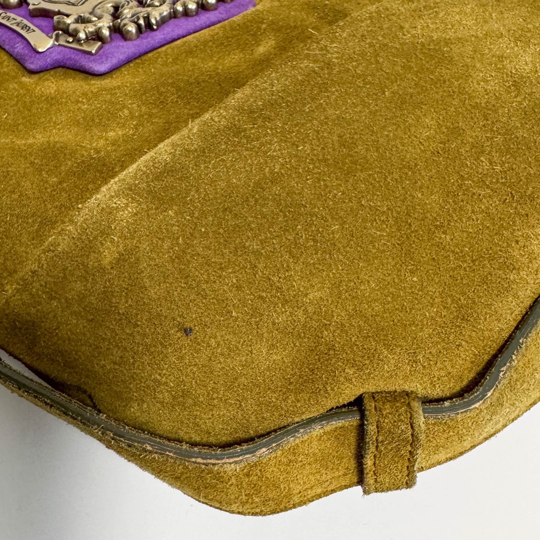 SAINT LAURENT Saint Laurent Paris Green Suede Small Mombasa Hobo Shoulder Bag, in , Sold by HIVE PRELOVED - Shoulder Bags, ,